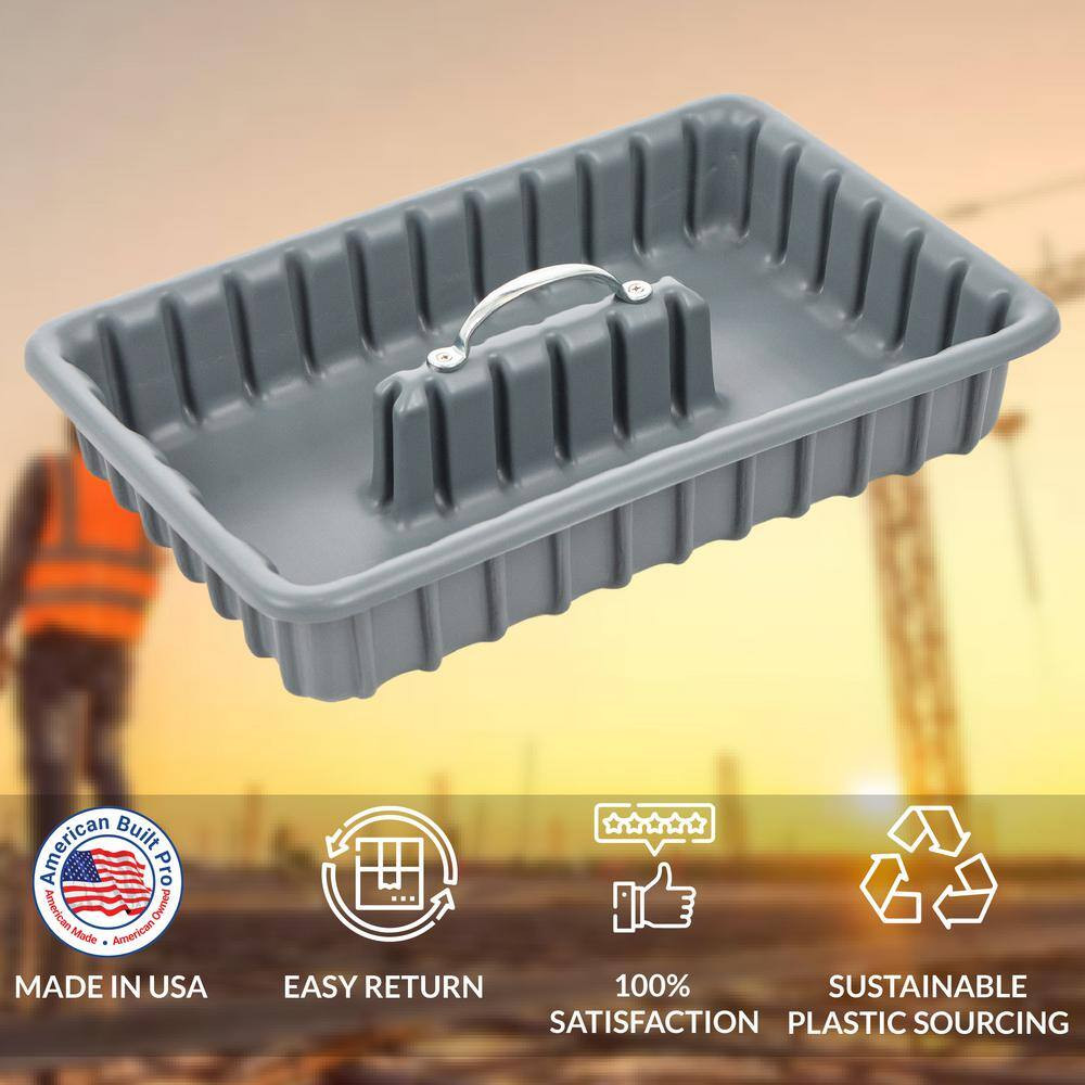 Professional Grade 17 In. Gray Polyethylene Tote Tray With 6-Dividers Free Shipp