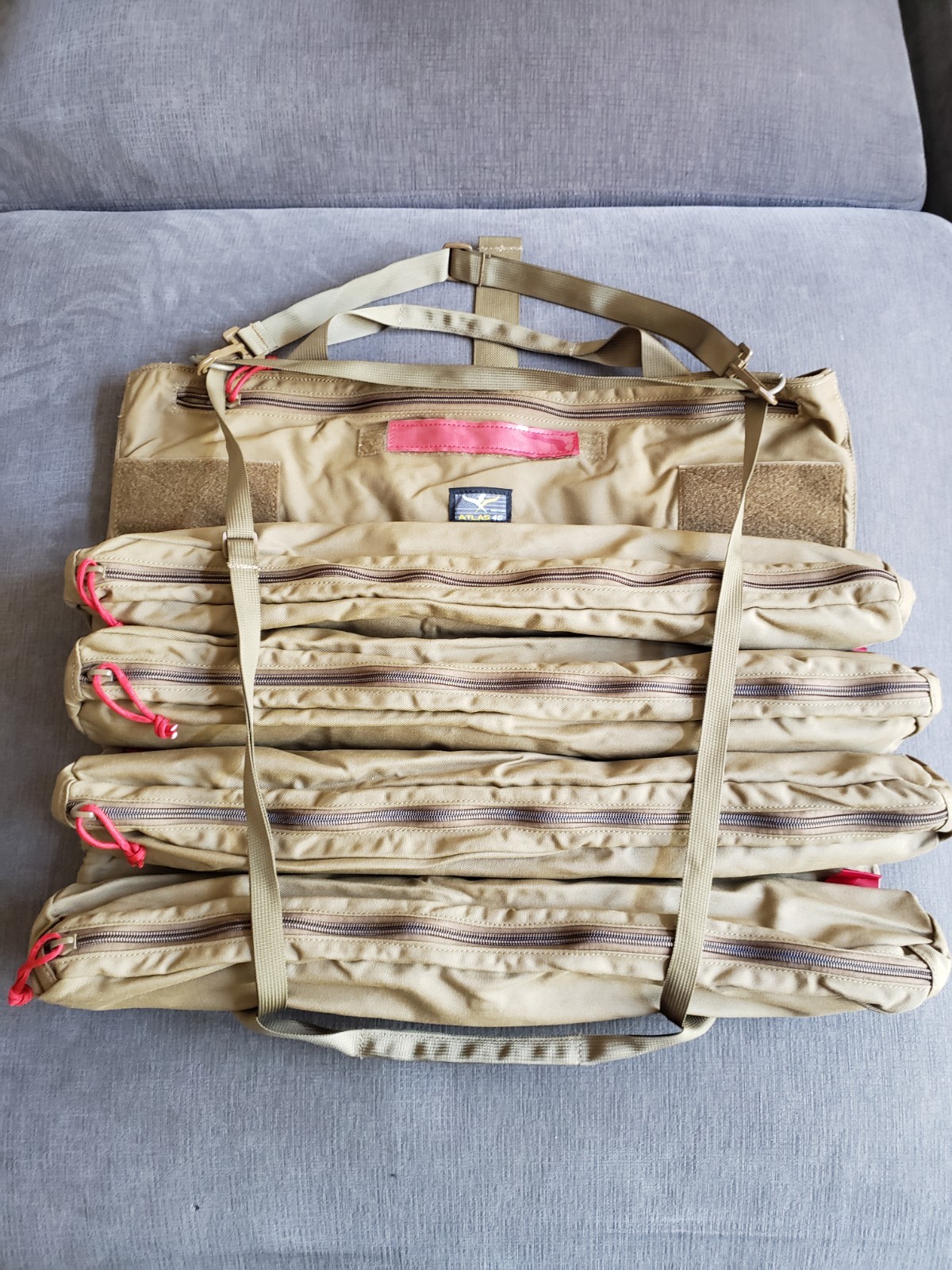 Atlas 46 Yorktrown Large Tool Roll 4 Pouch – Coyote Tan 23″ x 19″ – BRAND NEW!