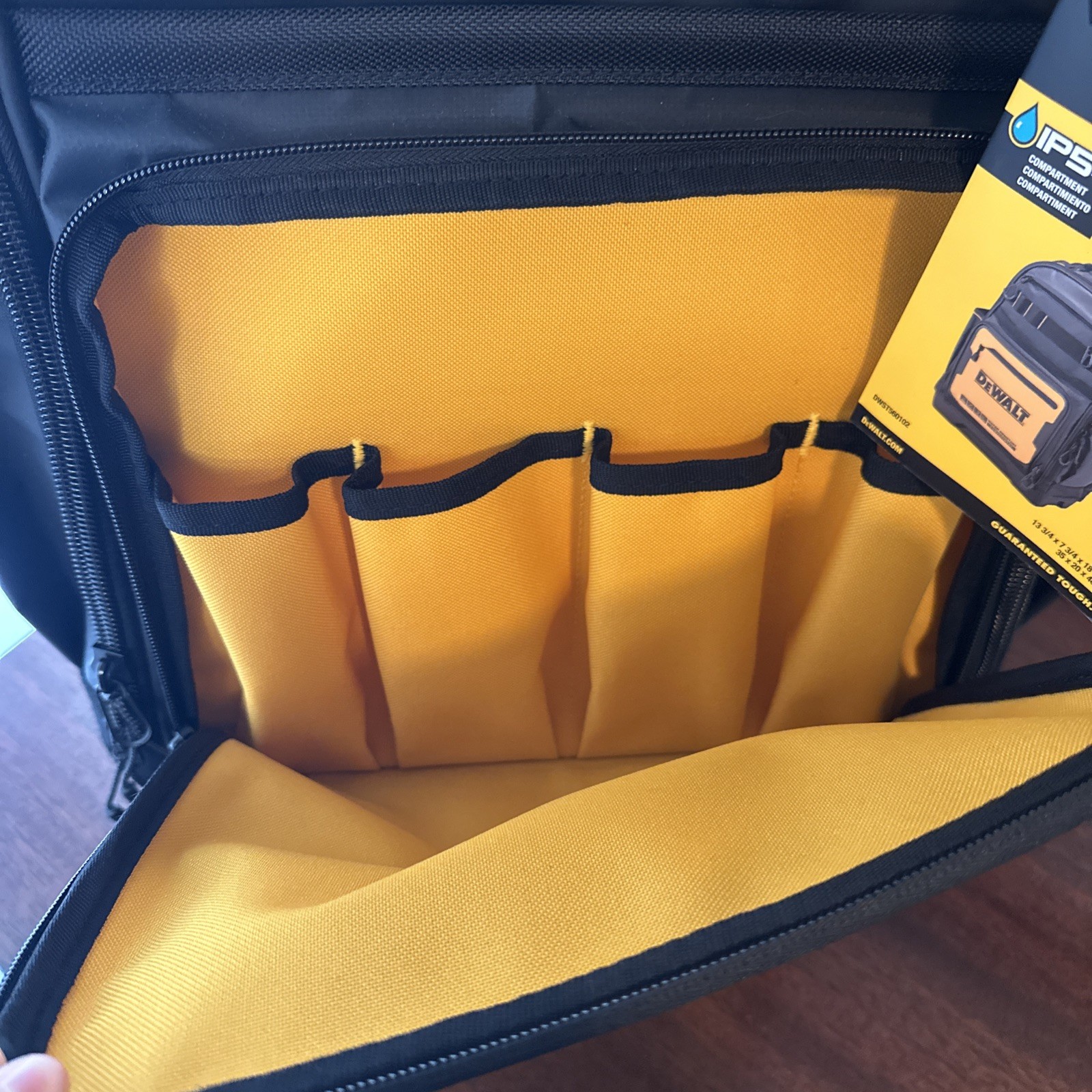 DEWALT DWST560102 Tool Backpack, Durable Water-Resistant Storage & Organization