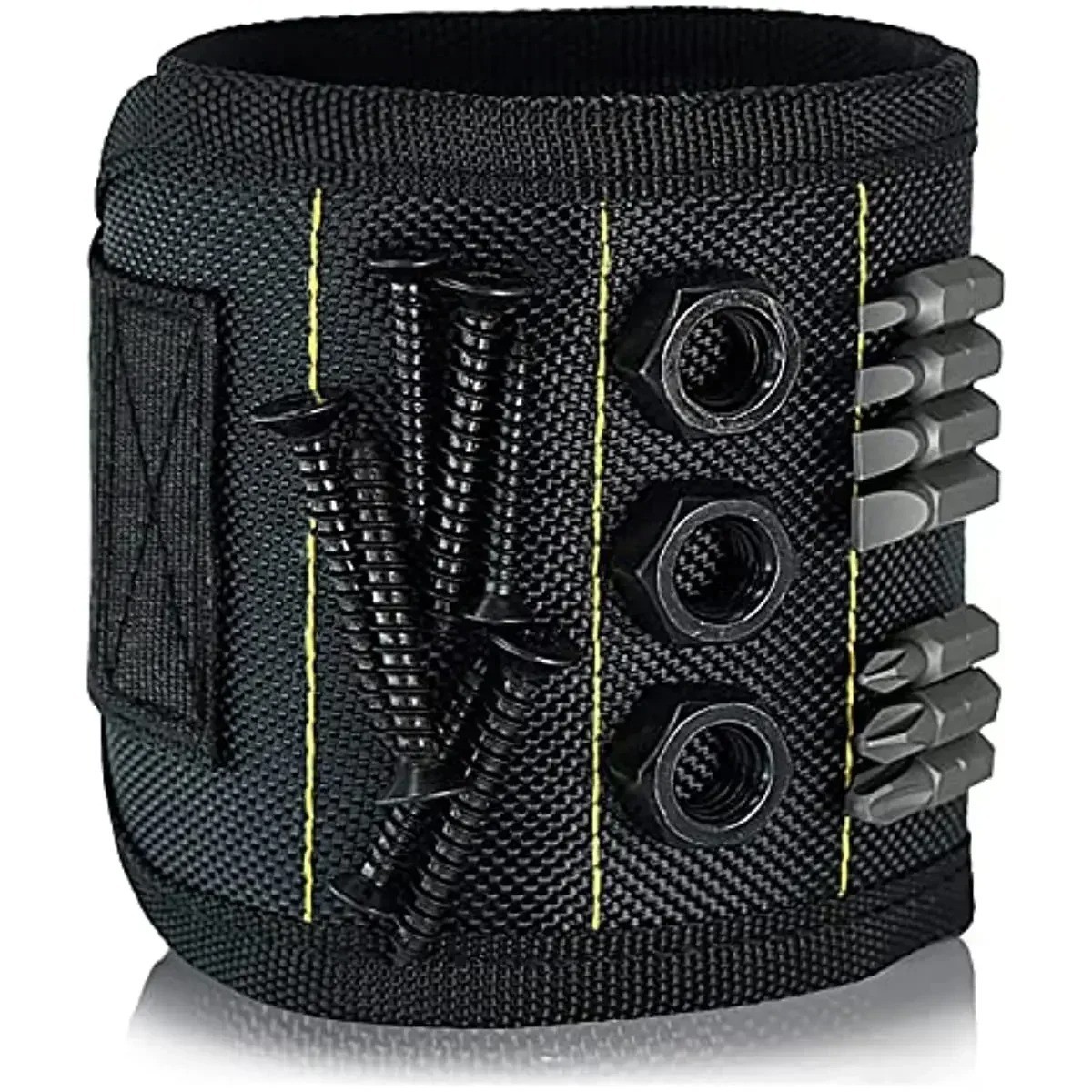 Magnetic Wristband for Men Women | 15-Magnet Tool Holder for Screws Nails Bits