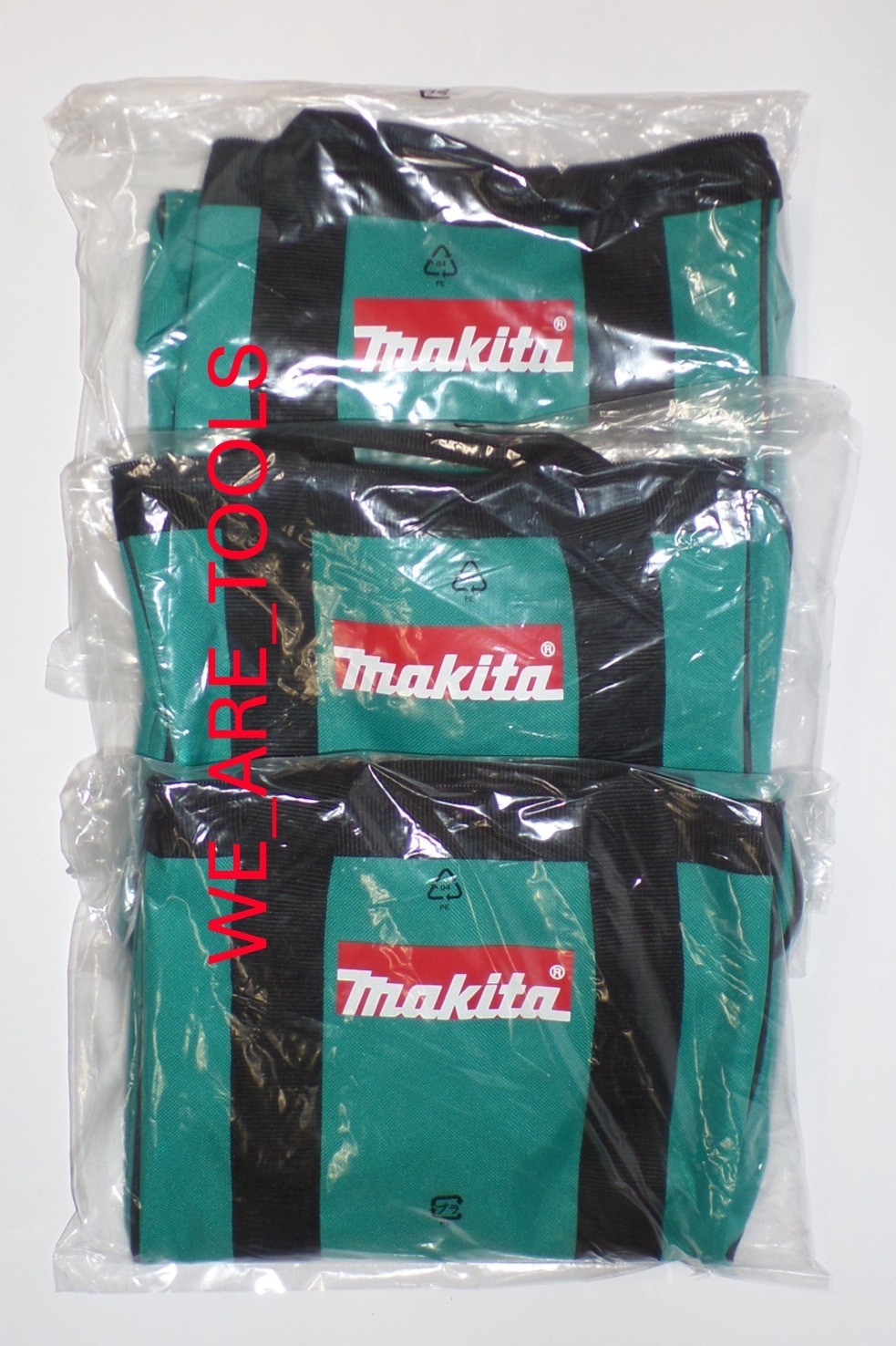 (3) Makita Blue 11″x 9″ x 11″ Tool Bags / Case For 18V Drill, Saw, Grinder Volt