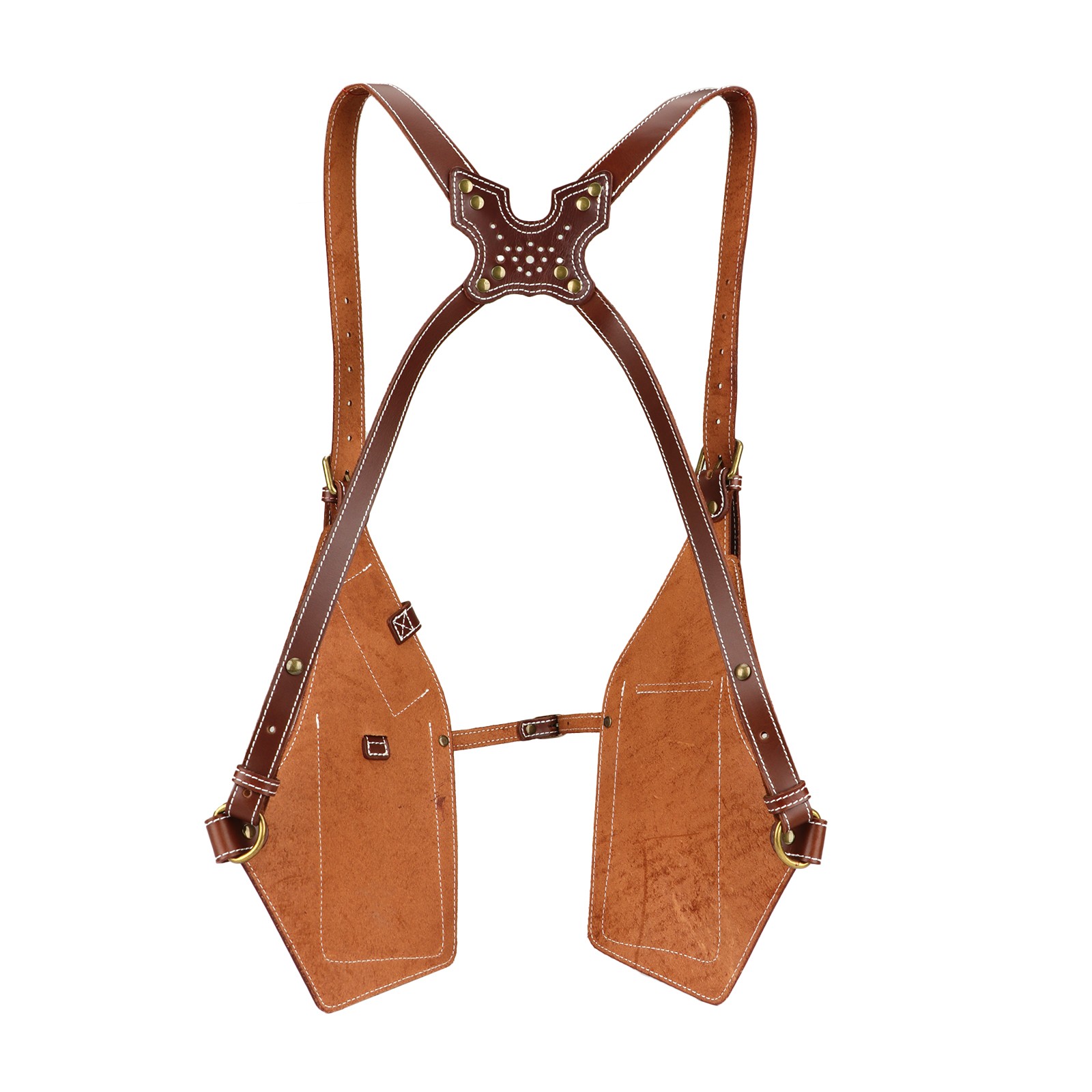 Tourbon Leather Men Harness Tool Holster Underarm Chest Bag Phone Handgun Case