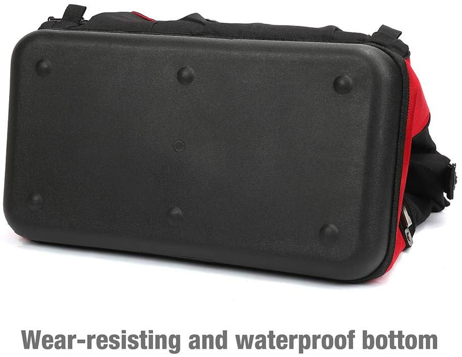 WORKPRO 16″ Tool Bag Top Wide Mouth With 46 Pockets For Tool Organizer & Storage
