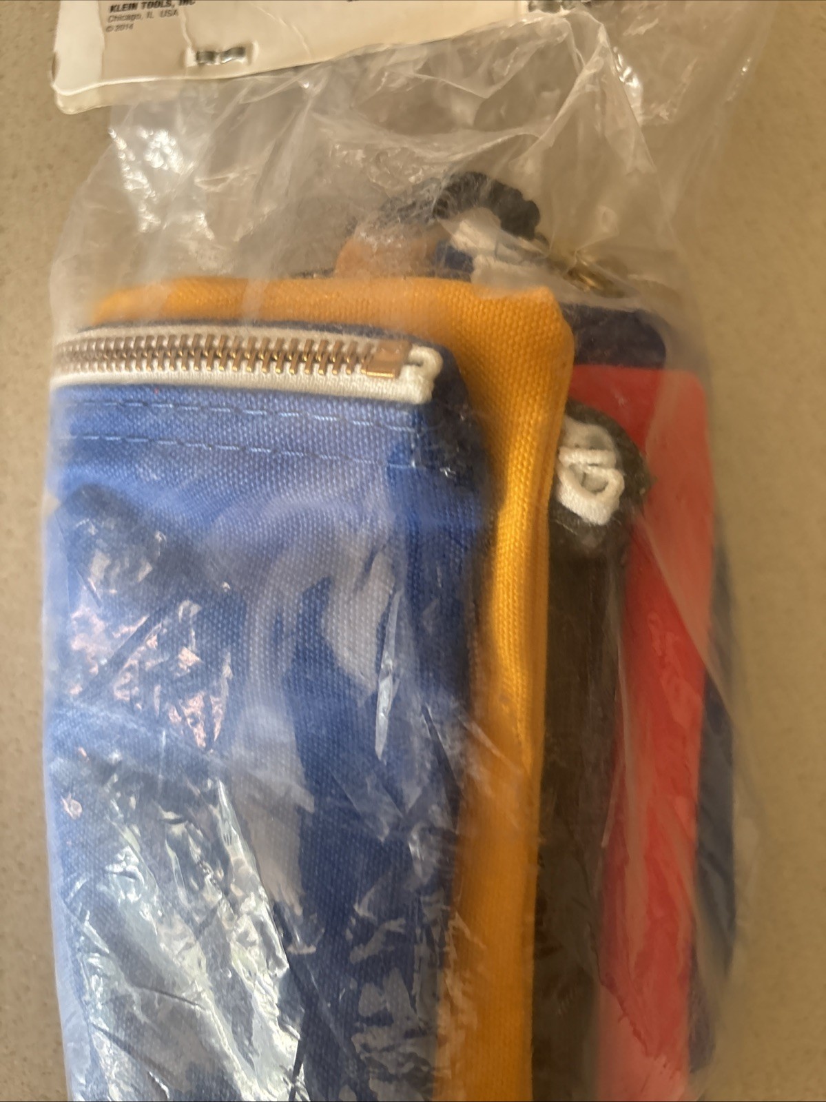 Klein Tools 5140 Zipper Tool Bags 12.5 x 7-Inch, 4 Pack Durable Canvas