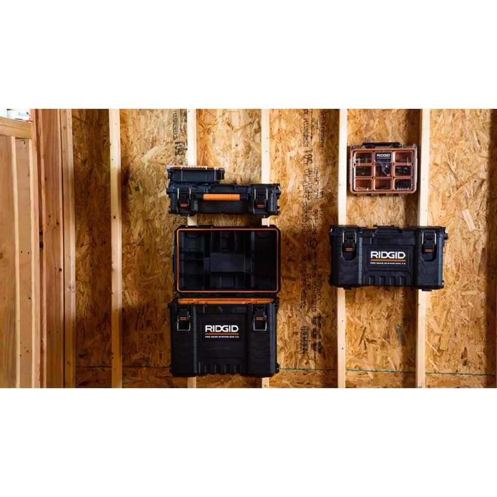 Heavy Duty Impact Resistant Multi-Section Tool and Small Parts Organizer with Tr