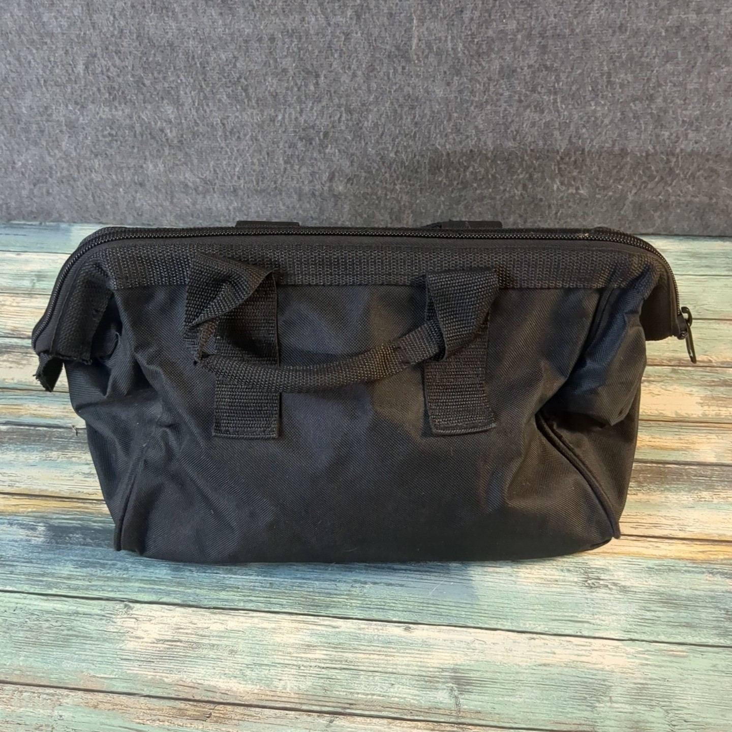 Craftsman Canvas Tool Bag with Mesh Pockets Approximately 12x8x9