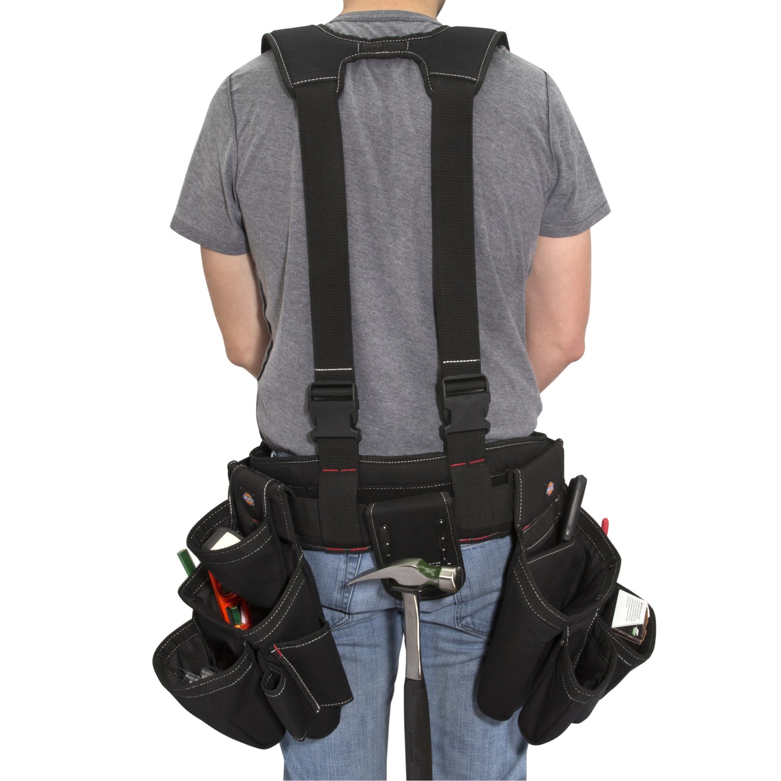 Carpenter Framer Rig Tool Belt Pouch 4 piece Dickies 57077