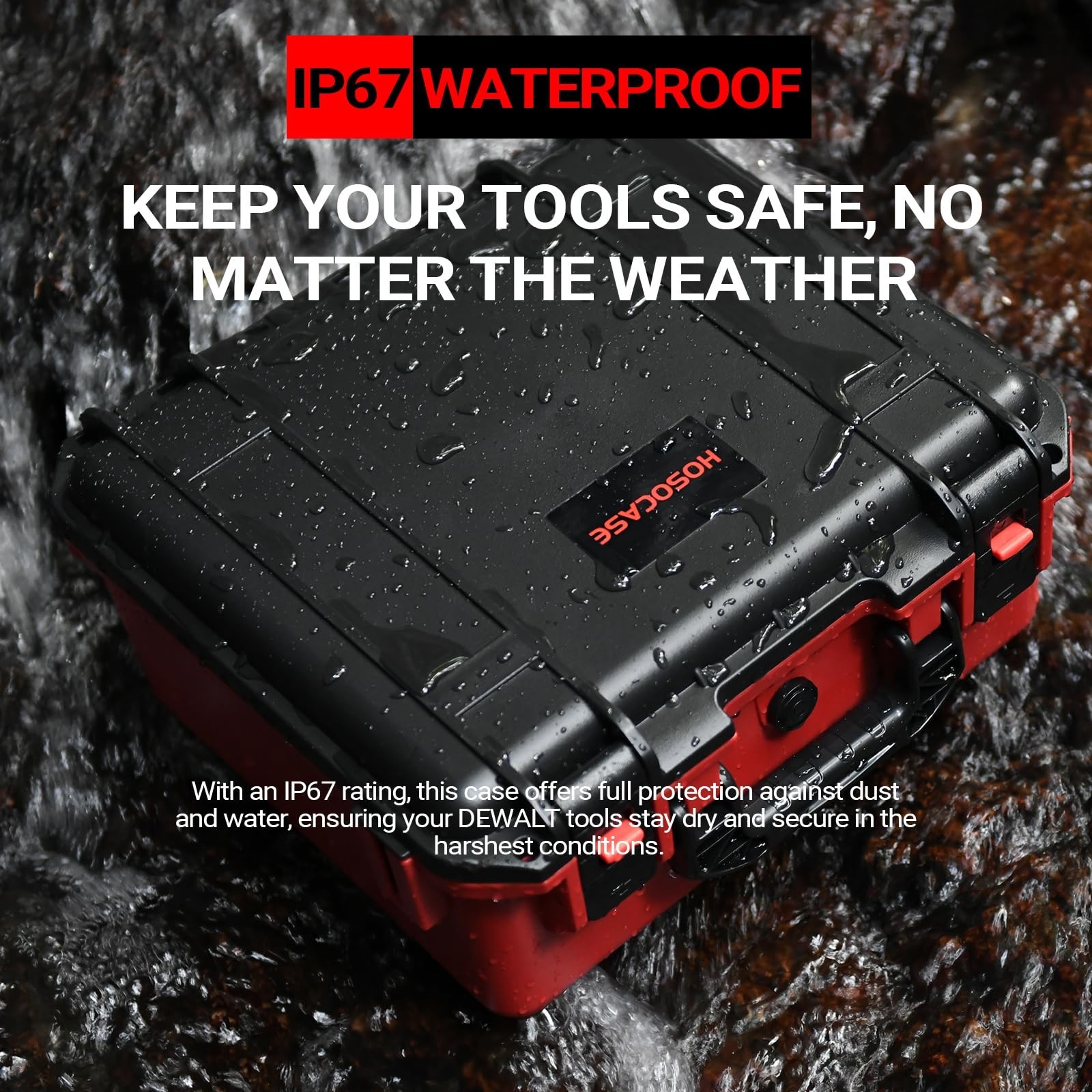 HOSOCASE Hard Case for Milwaukee M18 Impact Torque Wrench 2962-20 2967-20