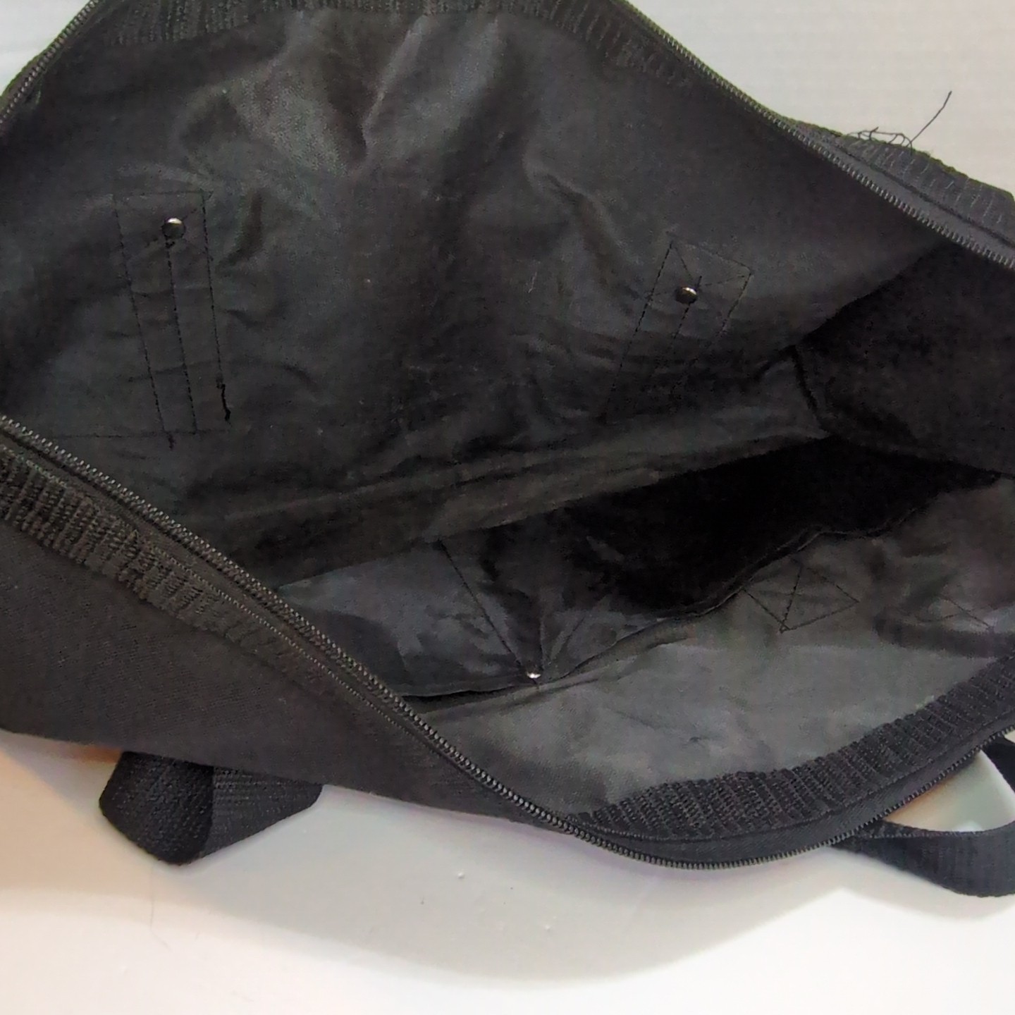 Black & Decker Embroidered Zip Canvas Bag Tool Storage 18″x5″x8″ Black