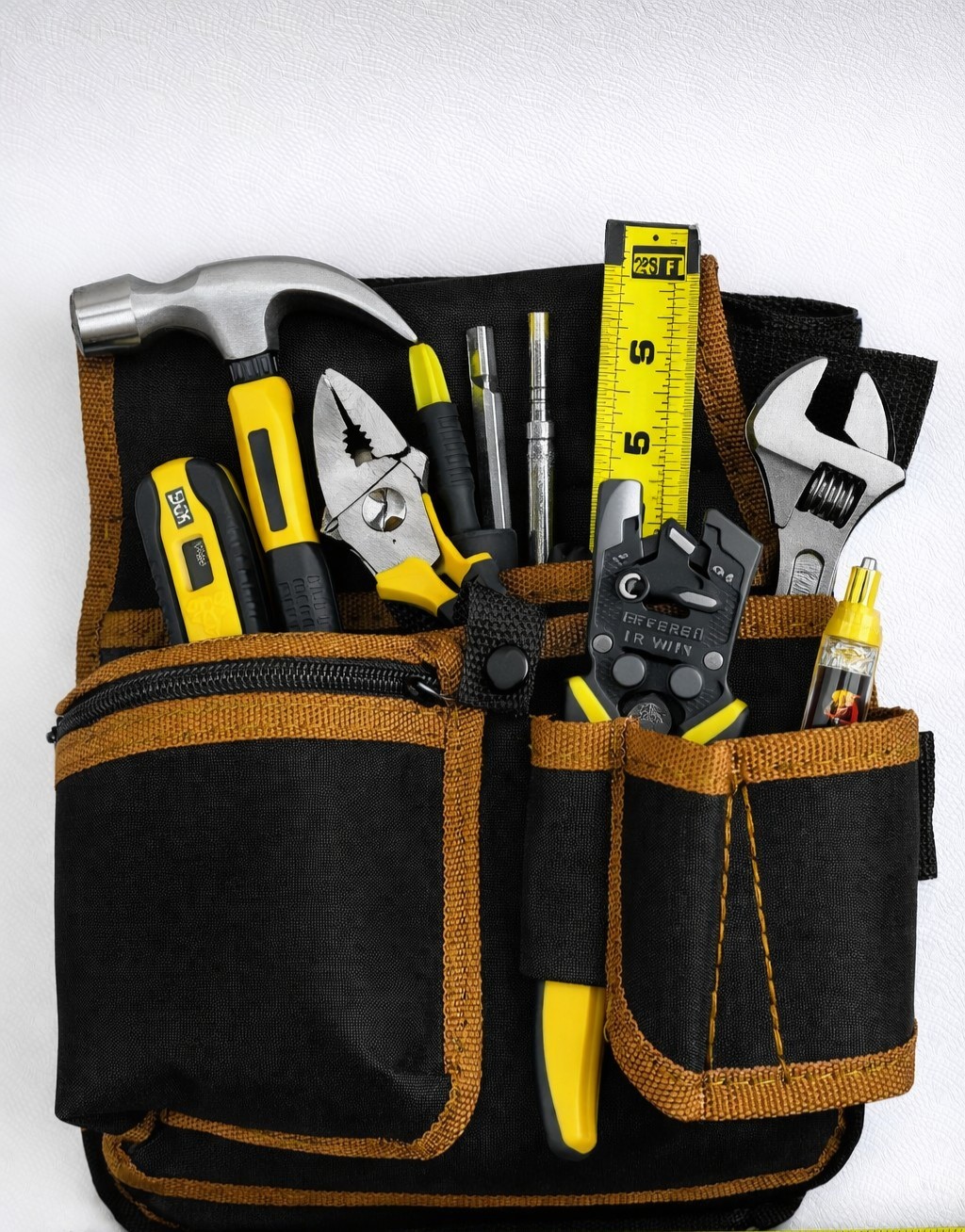 Tool Bag Pocket Organizer Black Brown