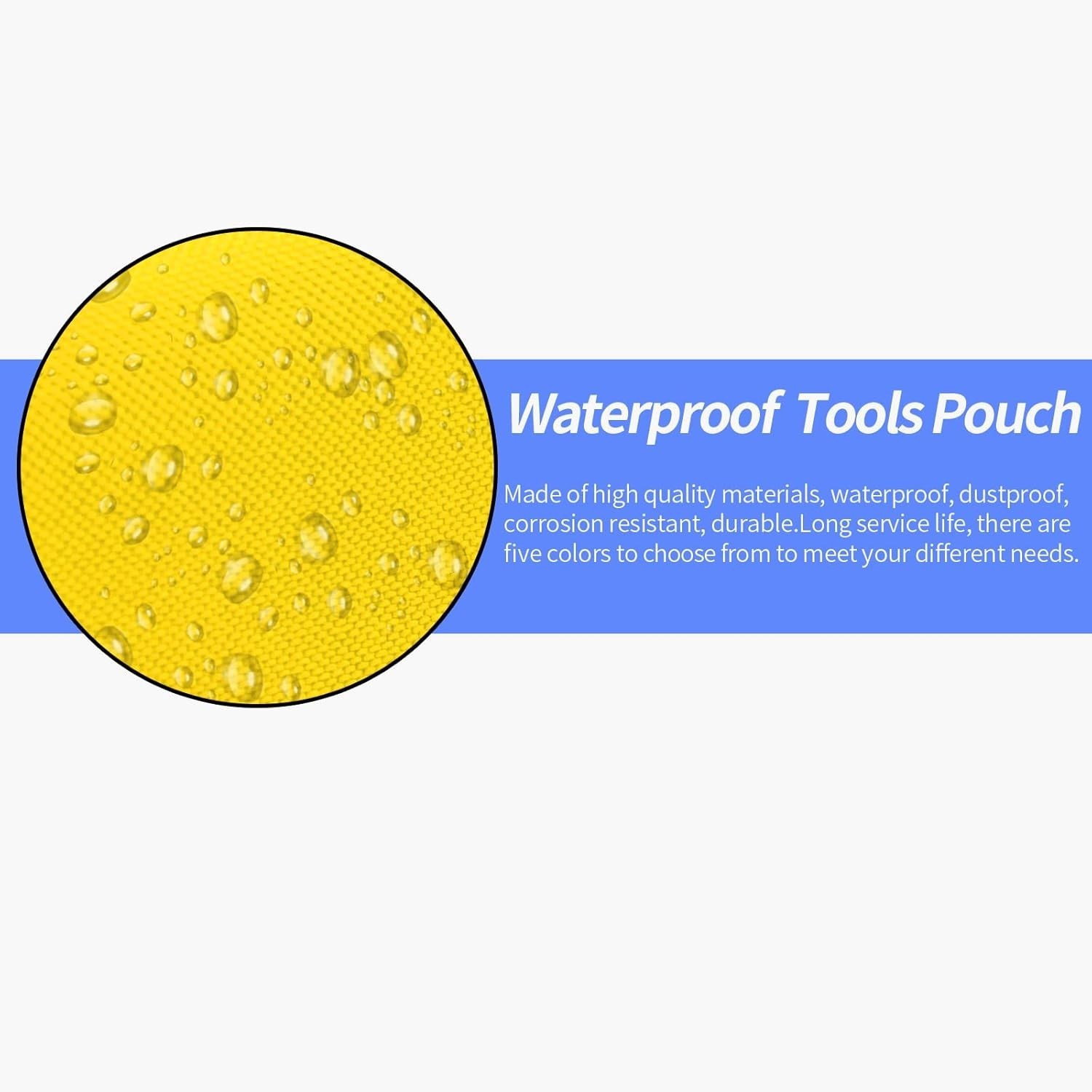 Portable Small Tool Pouch with Handle and Multiple Compartments