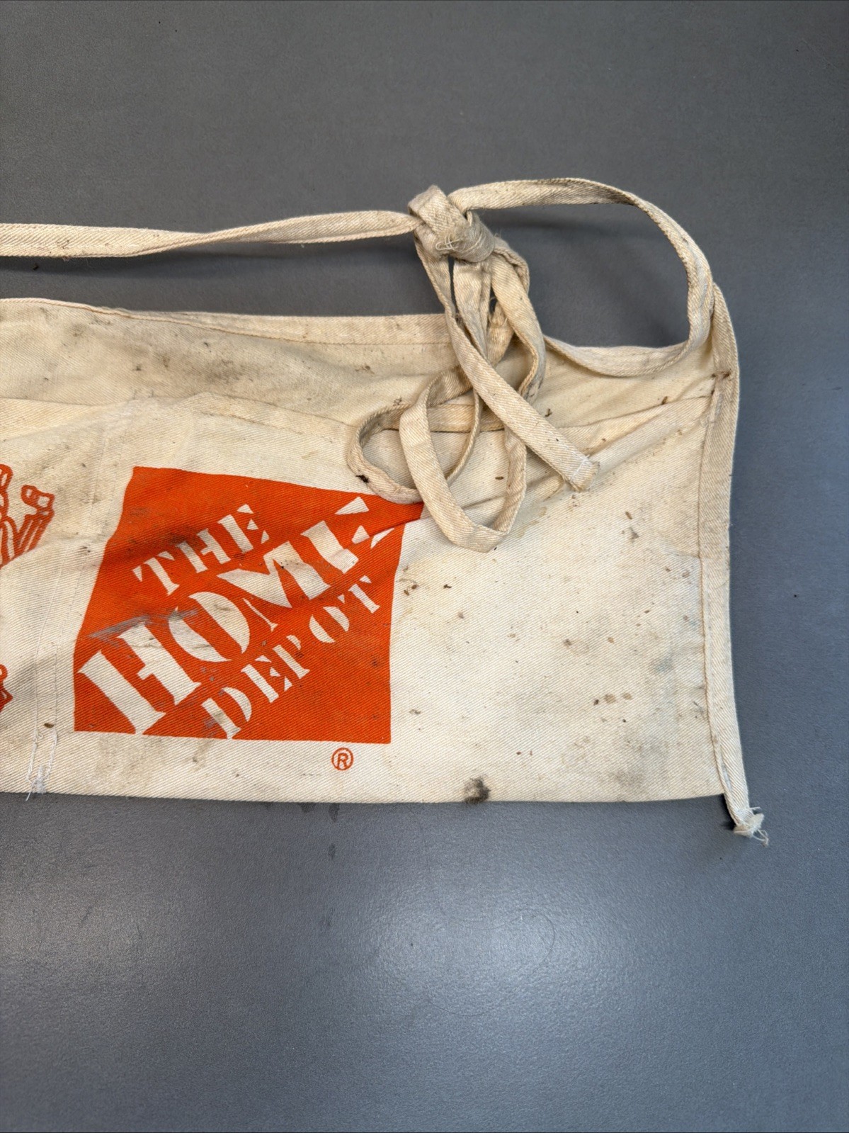 Home Depot 2 Pocket Apron Canvas Waist Tool Nail Carrier Construction B9