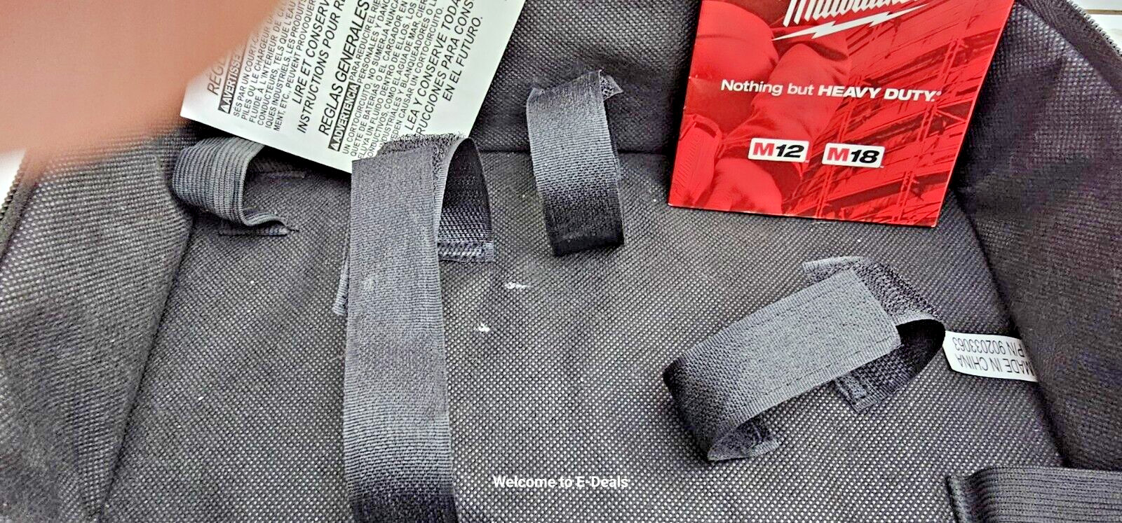 Milwaukee 11x7x3 Tool Storage Bag for 12-Volt Other Tools Zip Closure