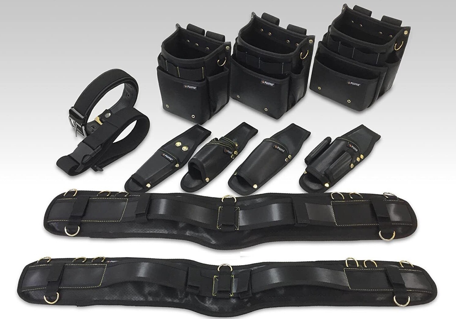 FUJIYA KUROKIN Multi Tool Bag Waist Pouch Holder Case 2,3 Pocket Support Belt