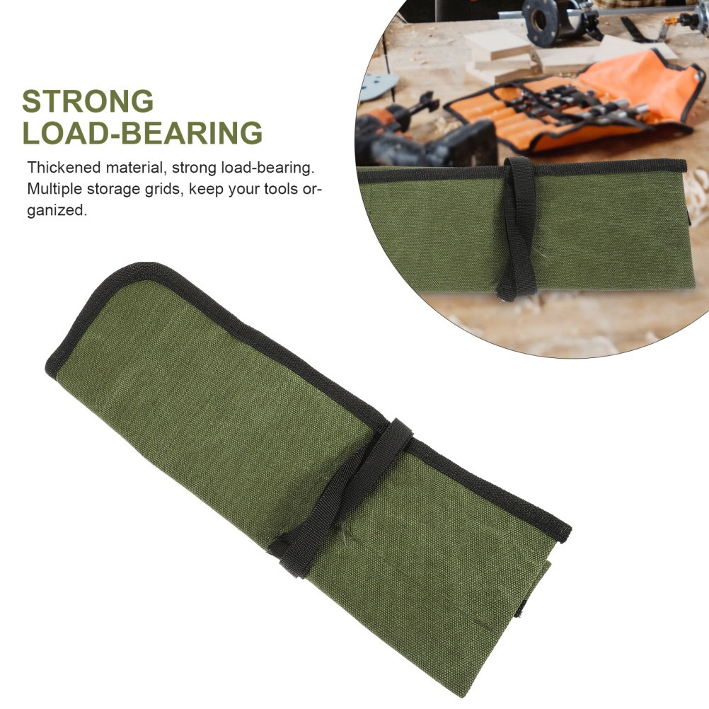 3 Count Woodworking Tool Bag Rolling up Multi-function Mechanic Organizer