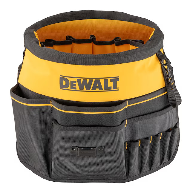 DEWALT Black – Yellow Ballistic nylon 5-gallon bucket organizer
