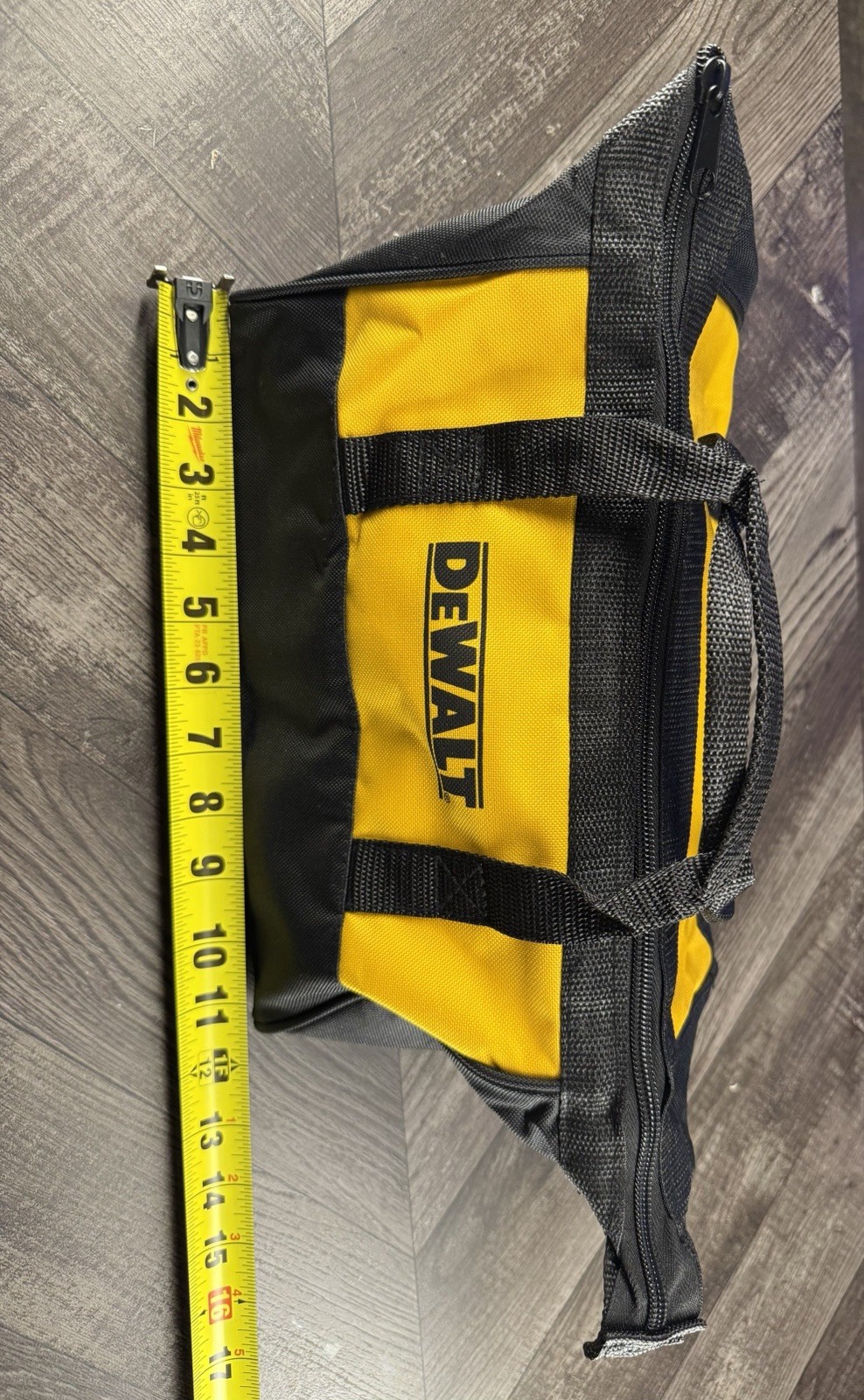 DEWALT Tool Bag 11.5×8.5 Small Contractor Zipper Pouch Heavy Duty NEW