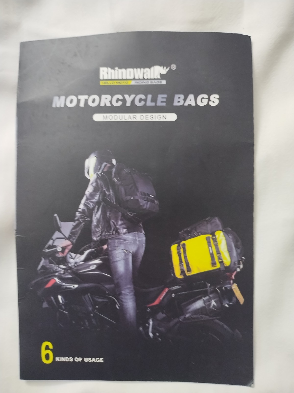 Rhinowalk Motorcycle Tail Bag / Backpack 20L – Waterproof Pannier Travel Luggage
