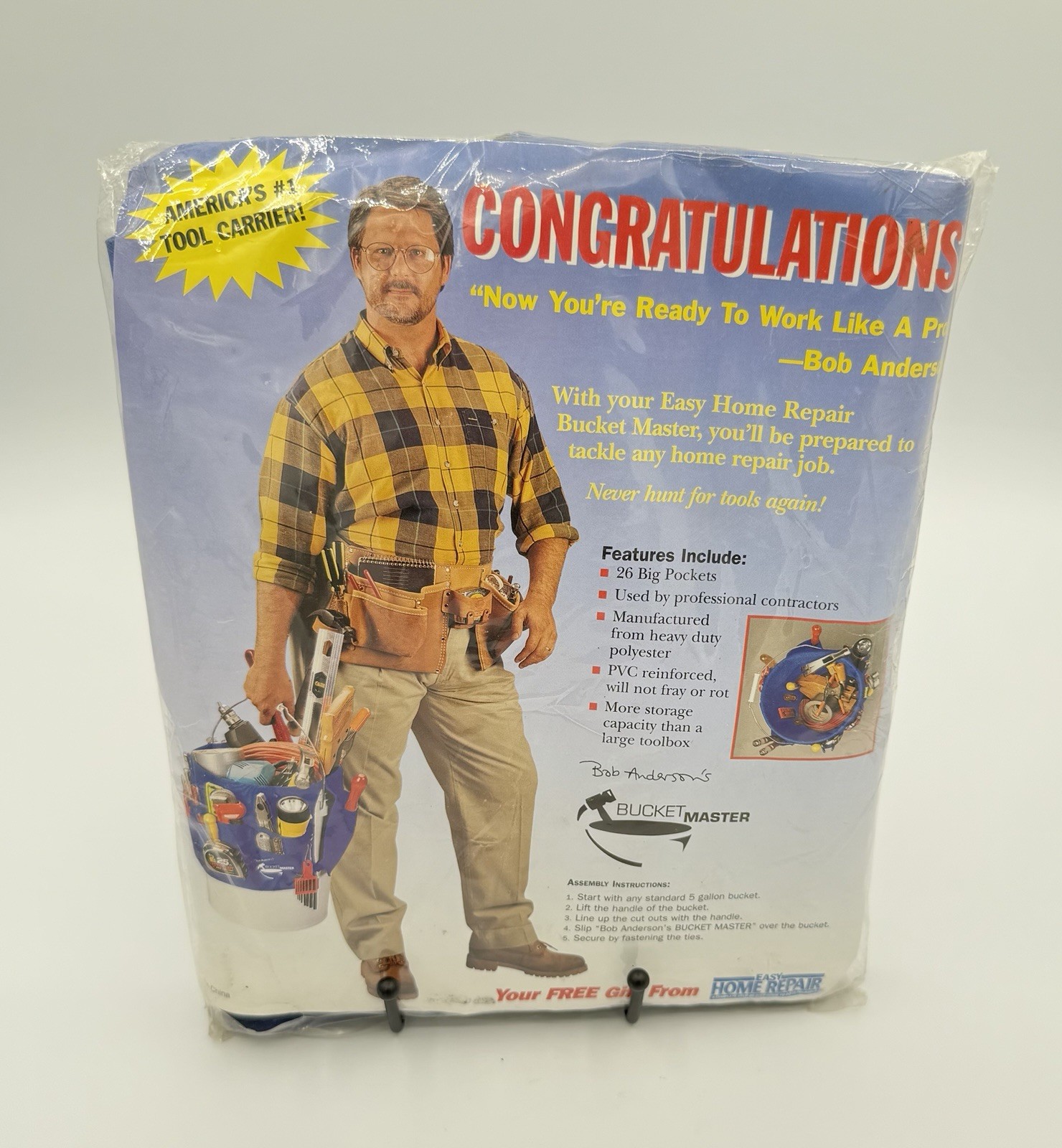 Bob Anderson’s Bucket Master America’s #1 Tool Carrier Organizer Holder Pouch