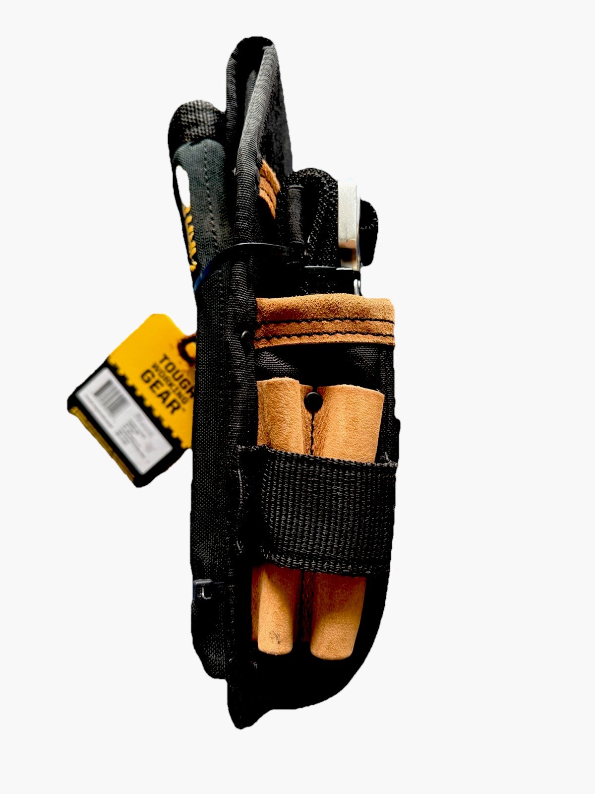 FIRM GRIP Build-A-Rig Adjustable Tool Belt Pouch Black Brown Multiple Pockets
