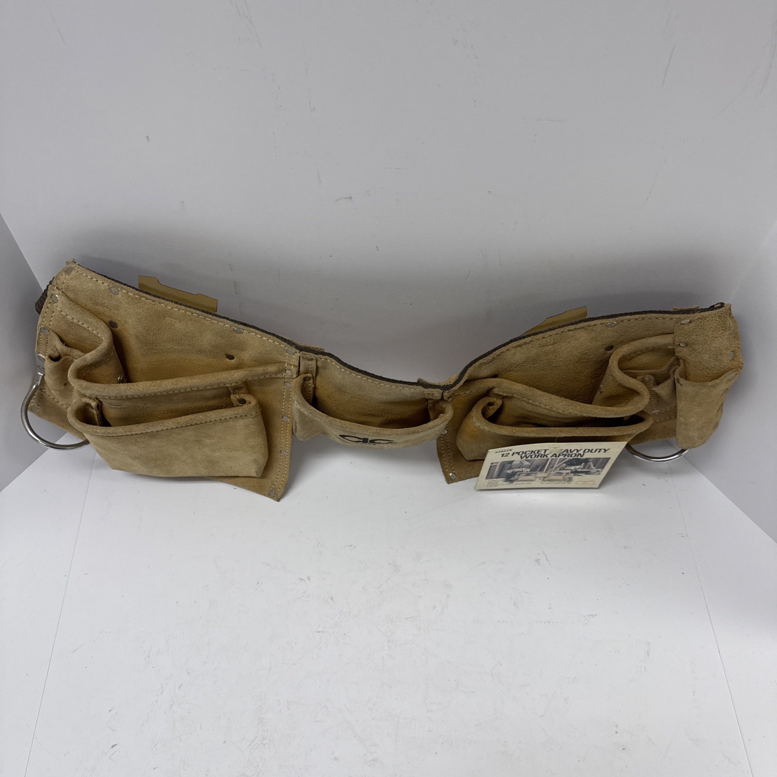 CLC Work Gear 1427X Carpenters/Construction Tool Belt Leather 12 Pocket NOS