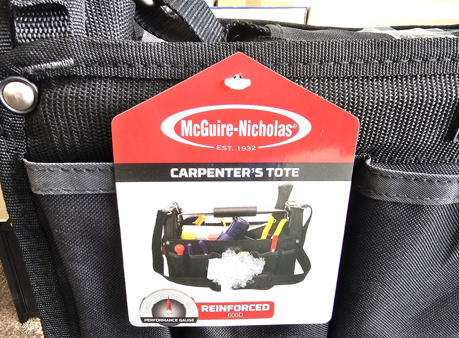 McGuire-Nicholas, Carpenter’s Tote, Plumber’s Tool Organizer 16″ 22217-1 NEW