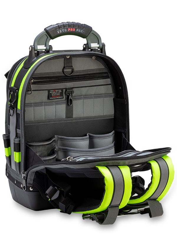 Veto Pro Pac Tech Pac Hi-Viz Yellow Large Tool Backpack