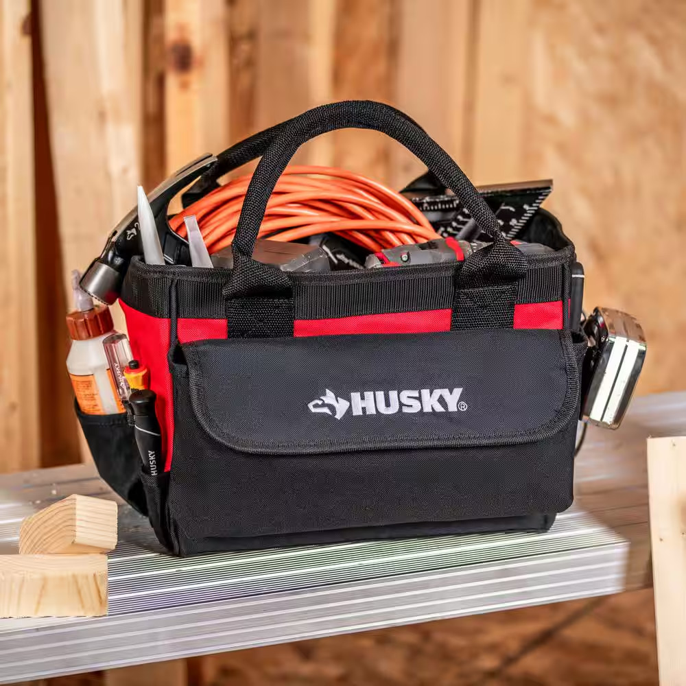 14 In. Open Tool Bag with 15 Pockets Free Shipping New