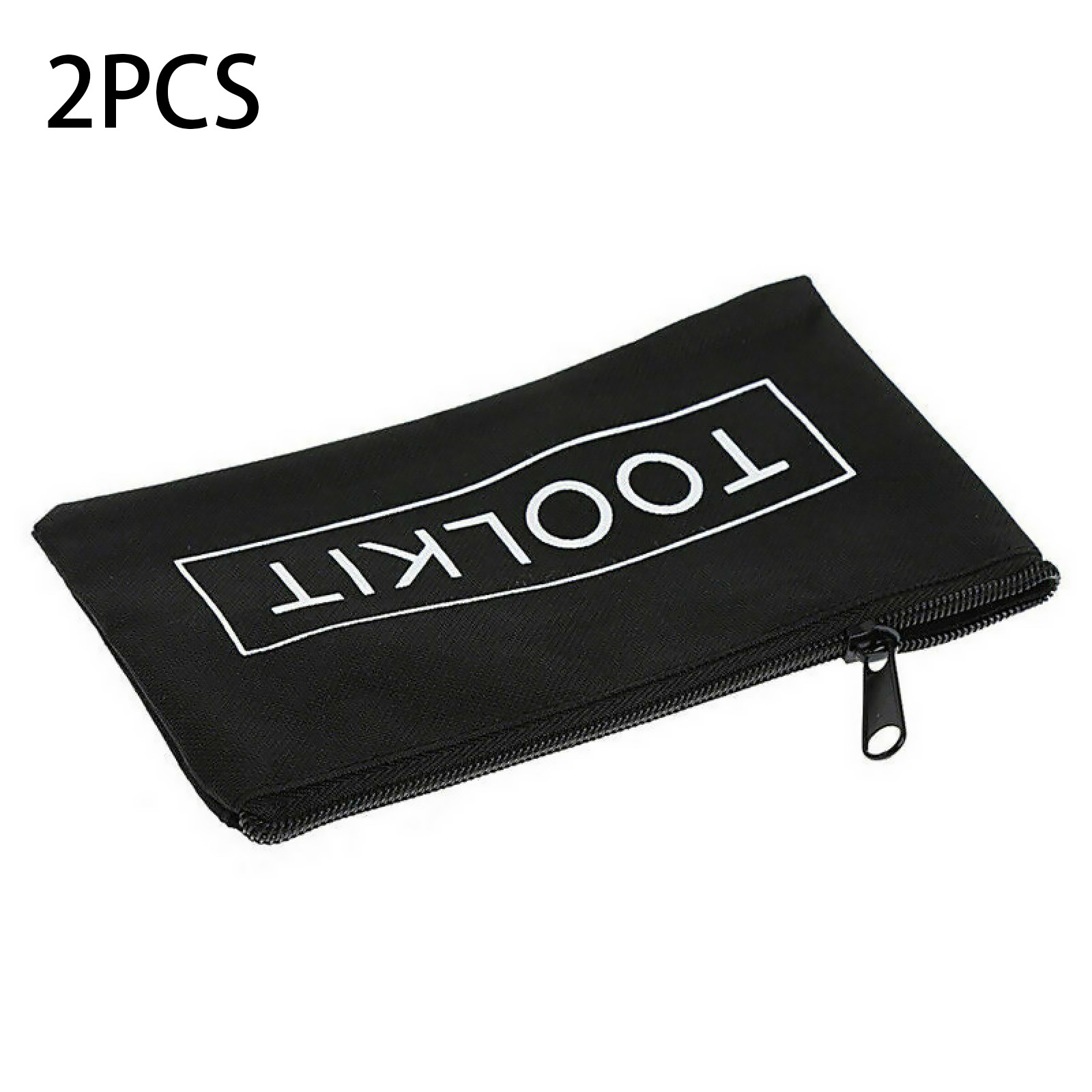 2Pcs Lightweight Waterproof Oxford Cloth Organizer Pouch Zipper Tool Bag Gadgets