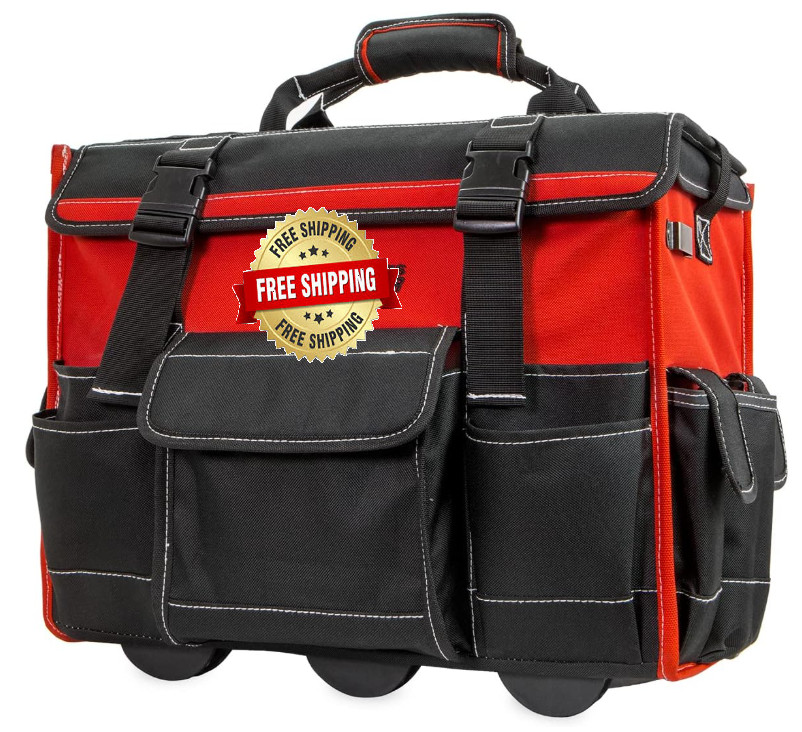Maleta De Rueda Para Organizar Herramientas – Rolling Tool Bag Organizer Handle