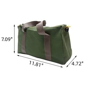 12 Inch Wide Mouth Tool Bag, Heavy Duty Canvas Tool Storage Bag for Men, Large