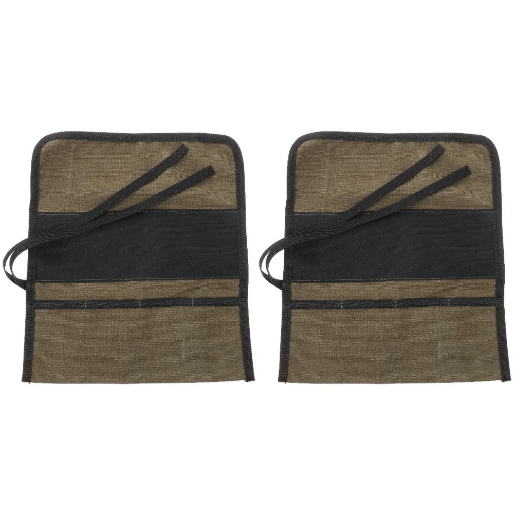 2 Count Canvas Rolling Tool Bag Organizer Bags for Men Wrap Mechanic