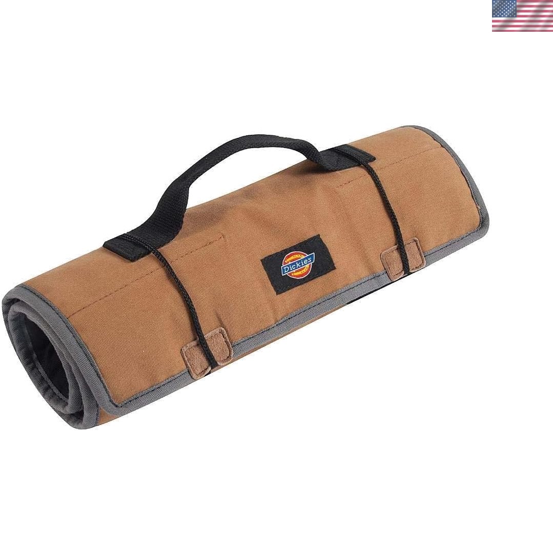 Durable Canvas Wrench Roll Organizer – 23 Pockets for Mechanics, 13.5 x 12.75 in