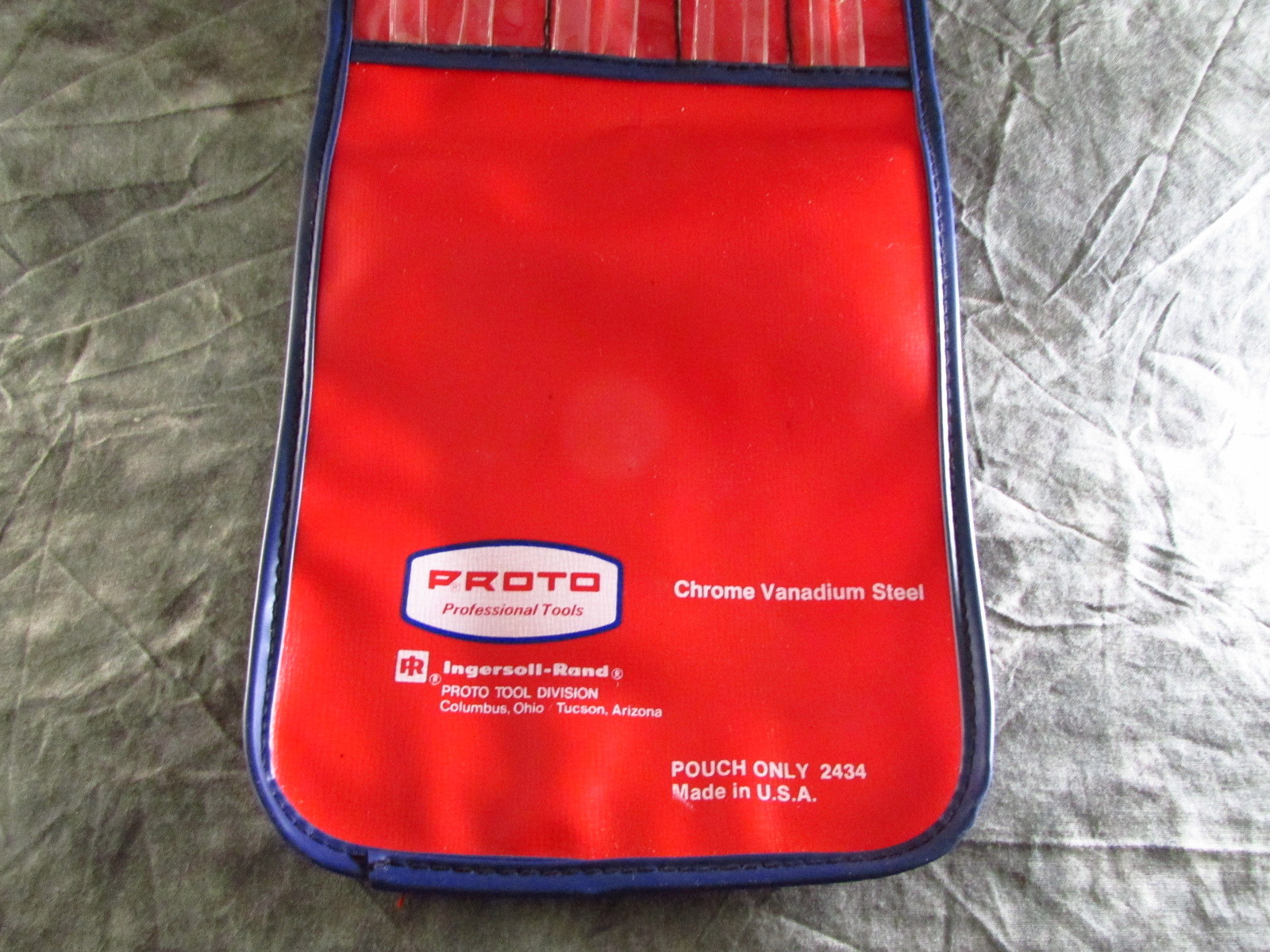 New Vintage Proto 2434 Vinyl Pouch For 9800B 4 PC Standard Screwdriver Set