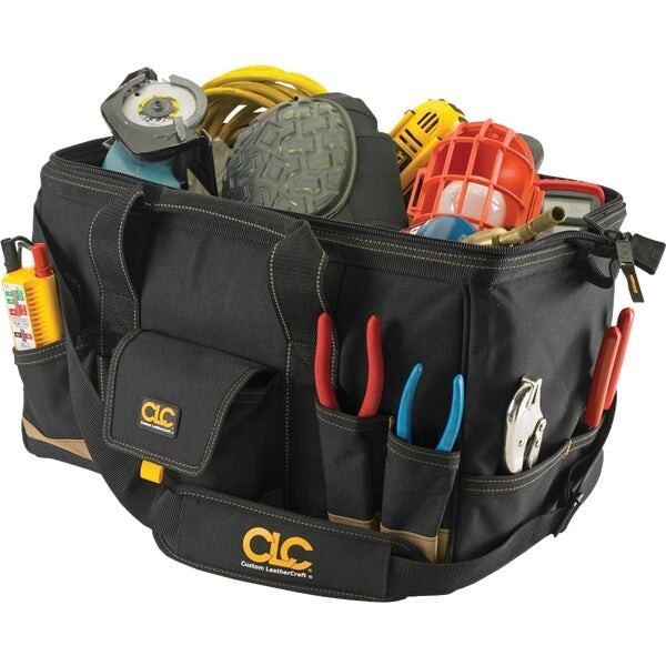 (1)-CLC 25-Pocket 18 In. Superior Quality Megamouth Tool Bag Model: 1163
