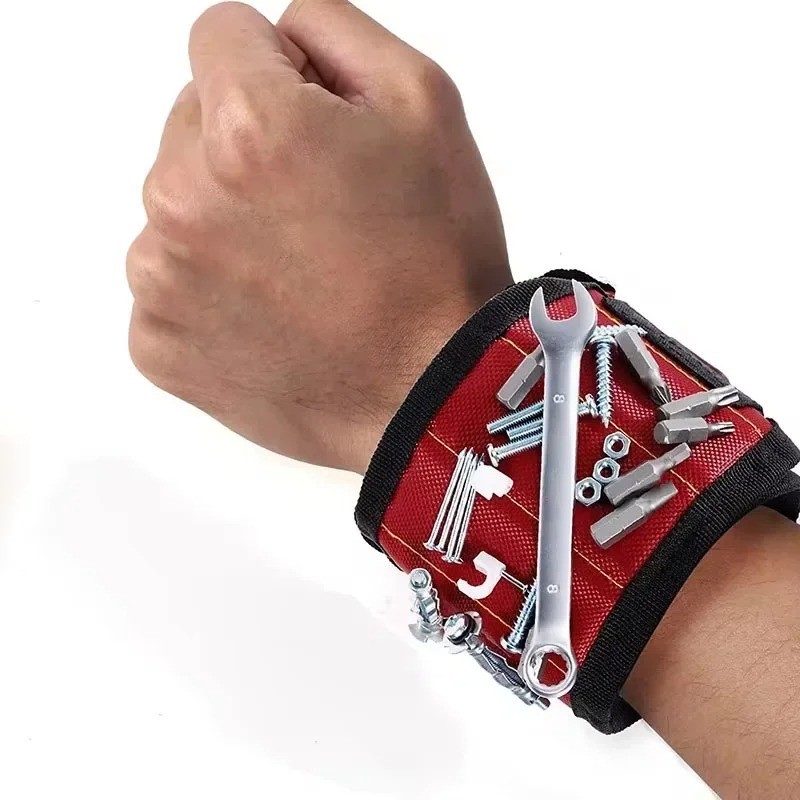 Magnetic Wristband for Men Women | 15-Magnet Tool Holder for Screws Nails Bits