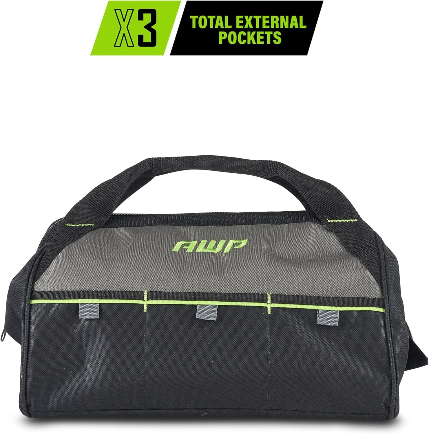 Tool Bag Premium Durable Tool Tote Bag 15 inch for Professional Contractor Black
