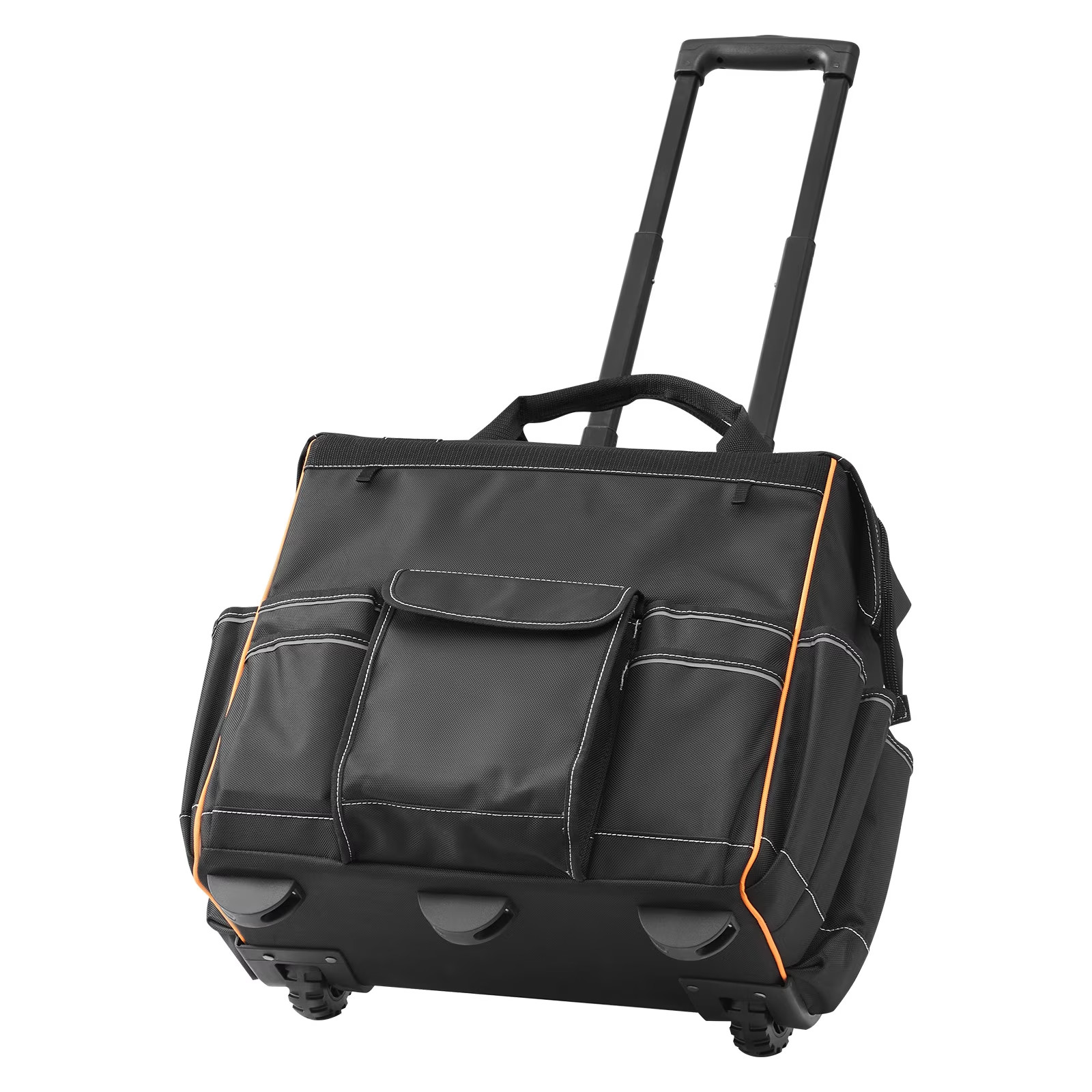 Rolling Tool Bag with Wheels, 110 lbs Capacity, 25 Pockets Durable Tool Organize