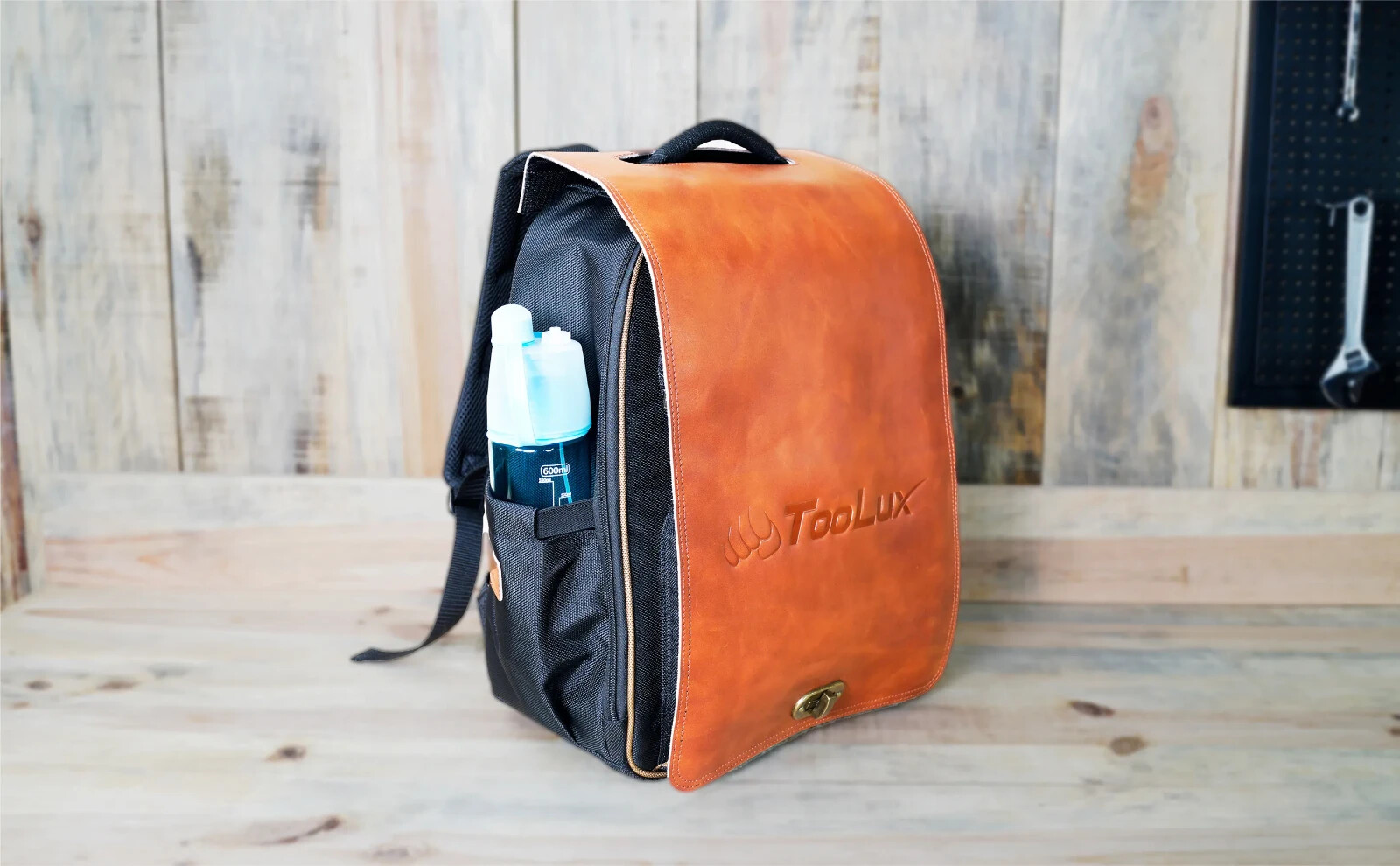Toolux Mechanical Backpack with removable leather flap