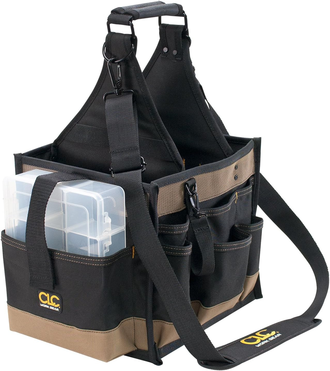 CLC 1528 Large Electrical and Maintenance Tool Carrier, Black