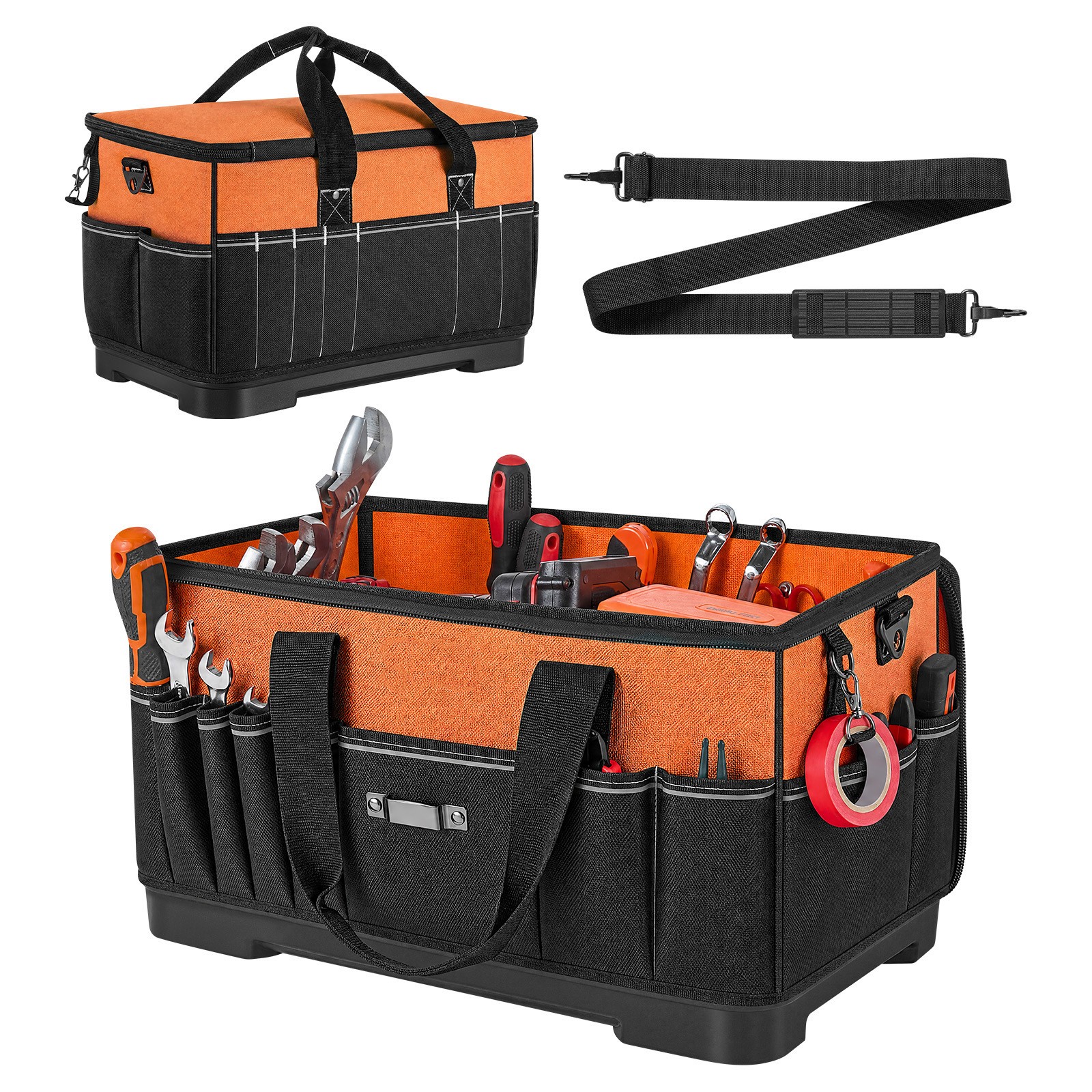 Uimoso 19.1-Inch Tool Bag with 33 Pockets and Water-Resistant Base