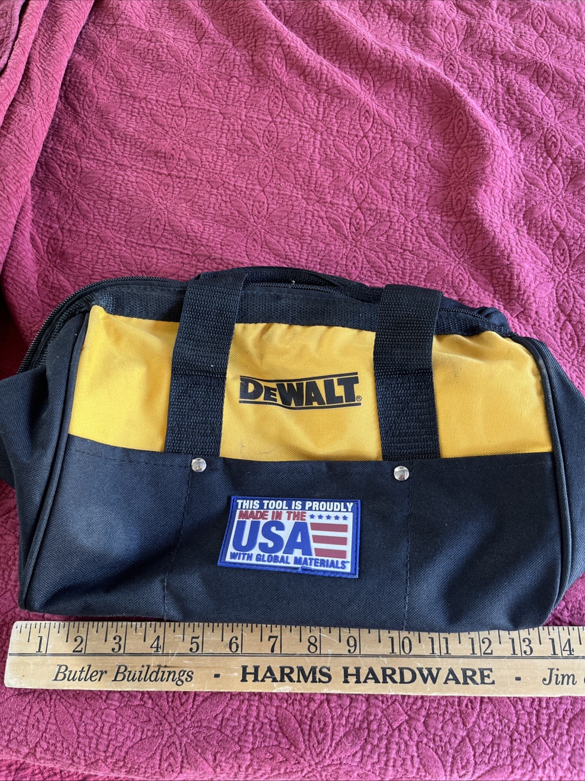 Dewalt Tool Bag Impact Wrench Made In The USA Patch With Hanlde