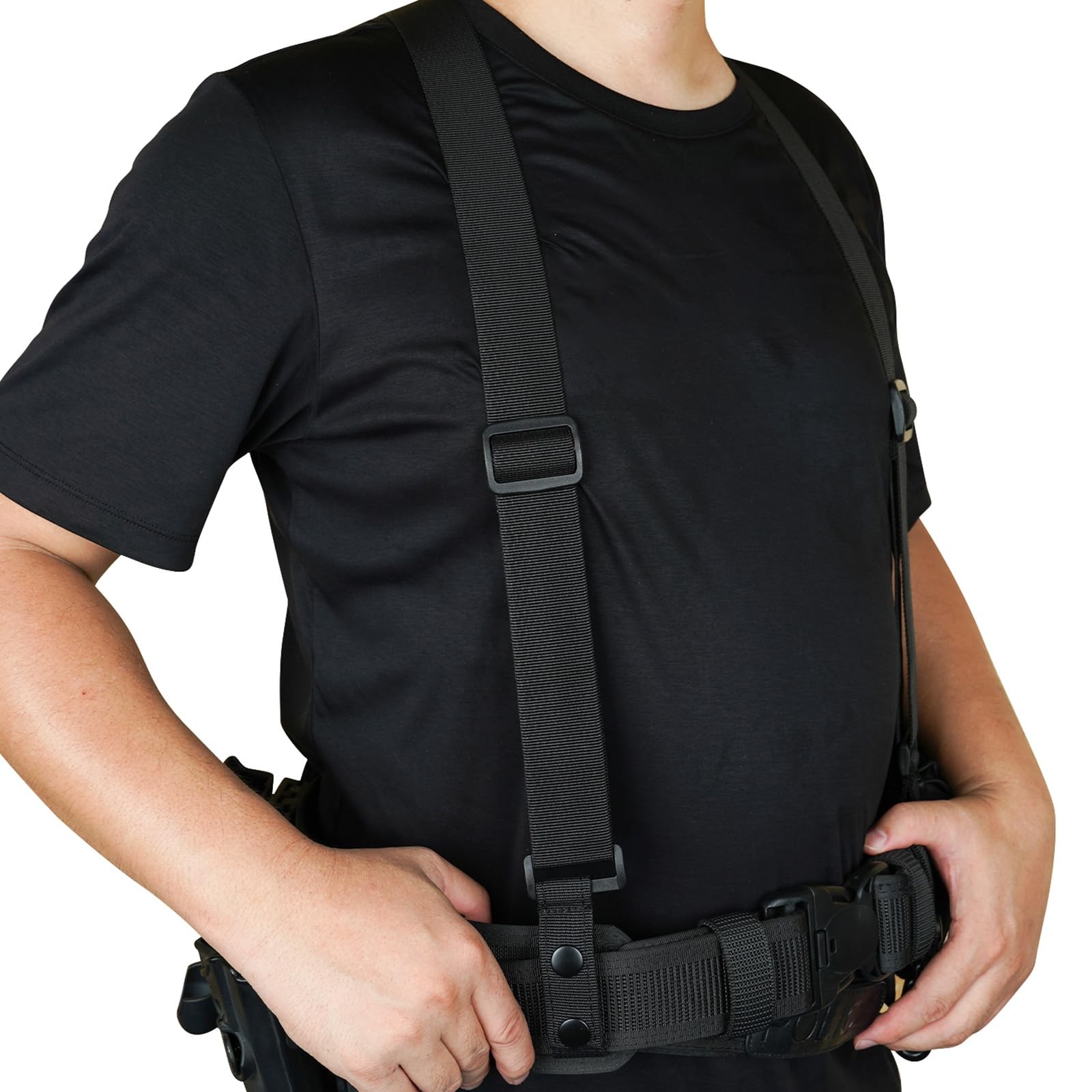 Tactical Suspenders Police Duty Belt Harness for Men,1.5 Inch Adjustable Tool…