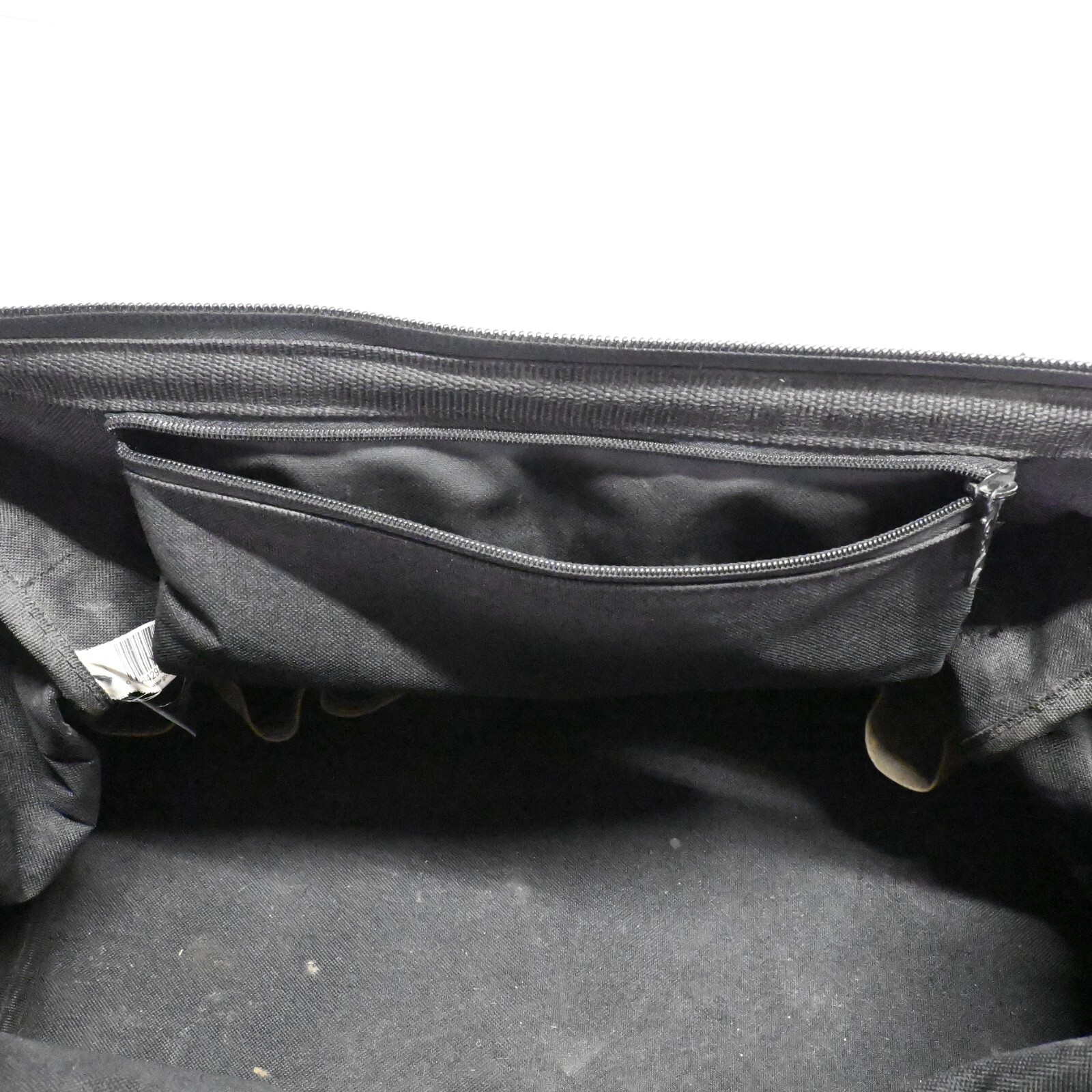 CLC 1535 Tan/Black Polyester 37-Pocket Tote Bag 18 in. with Top Plastic Tray