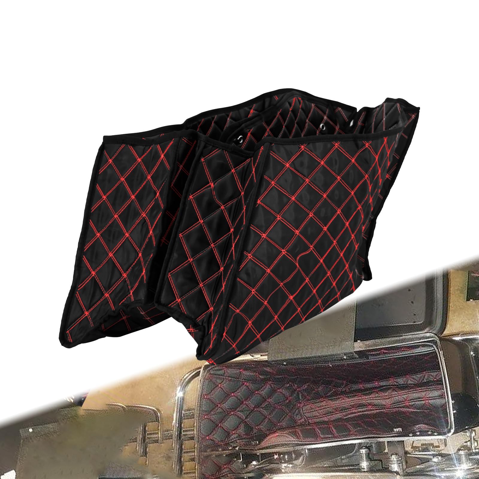 Saddlebag Liners Carpet Insert for 4 inch Stretched Tapered Hard Saddlebags F…