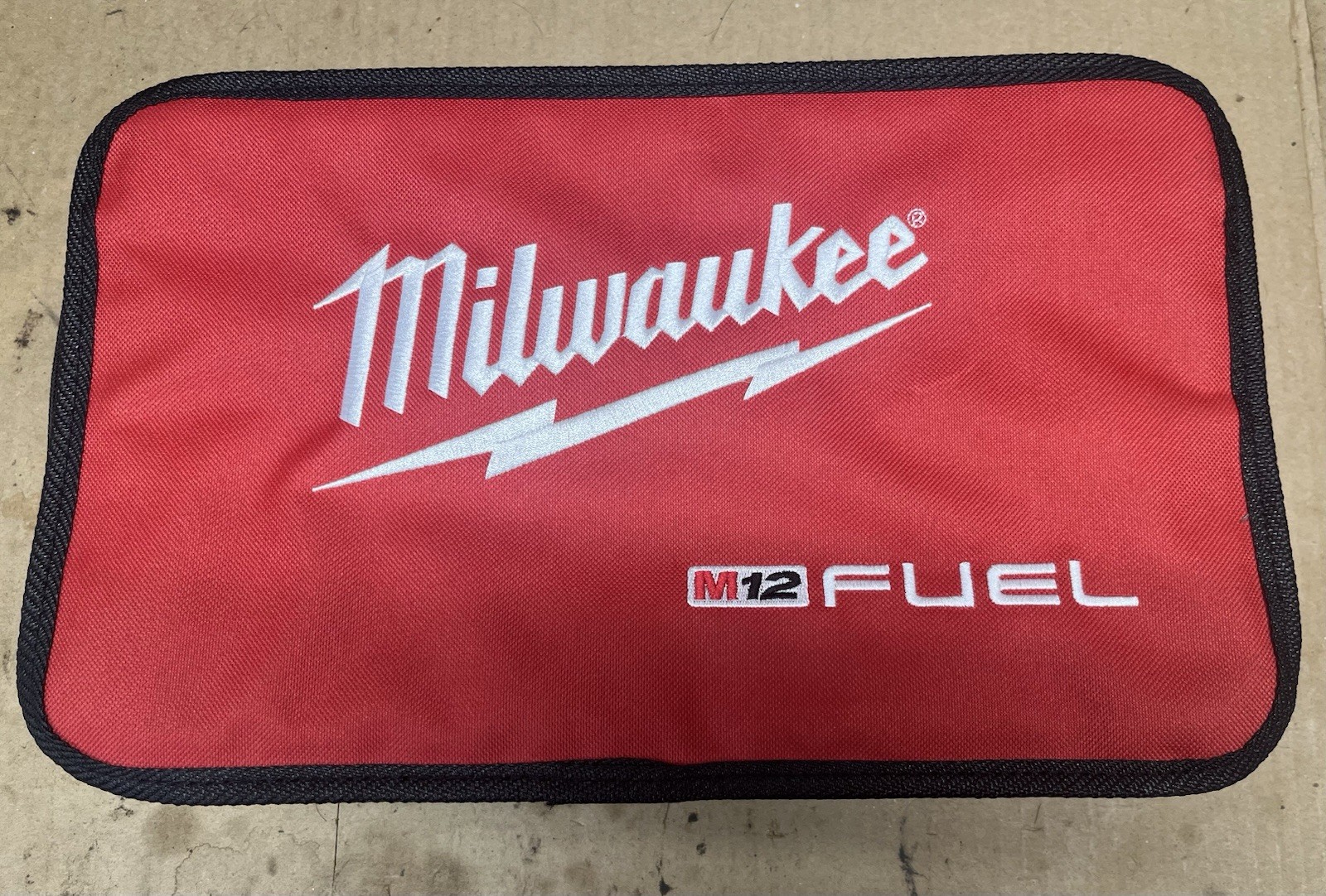 New Milwaukee Fuel M12 14” x 9” x 4” Heavy Duty Contractors Tool Bag W/ Charger