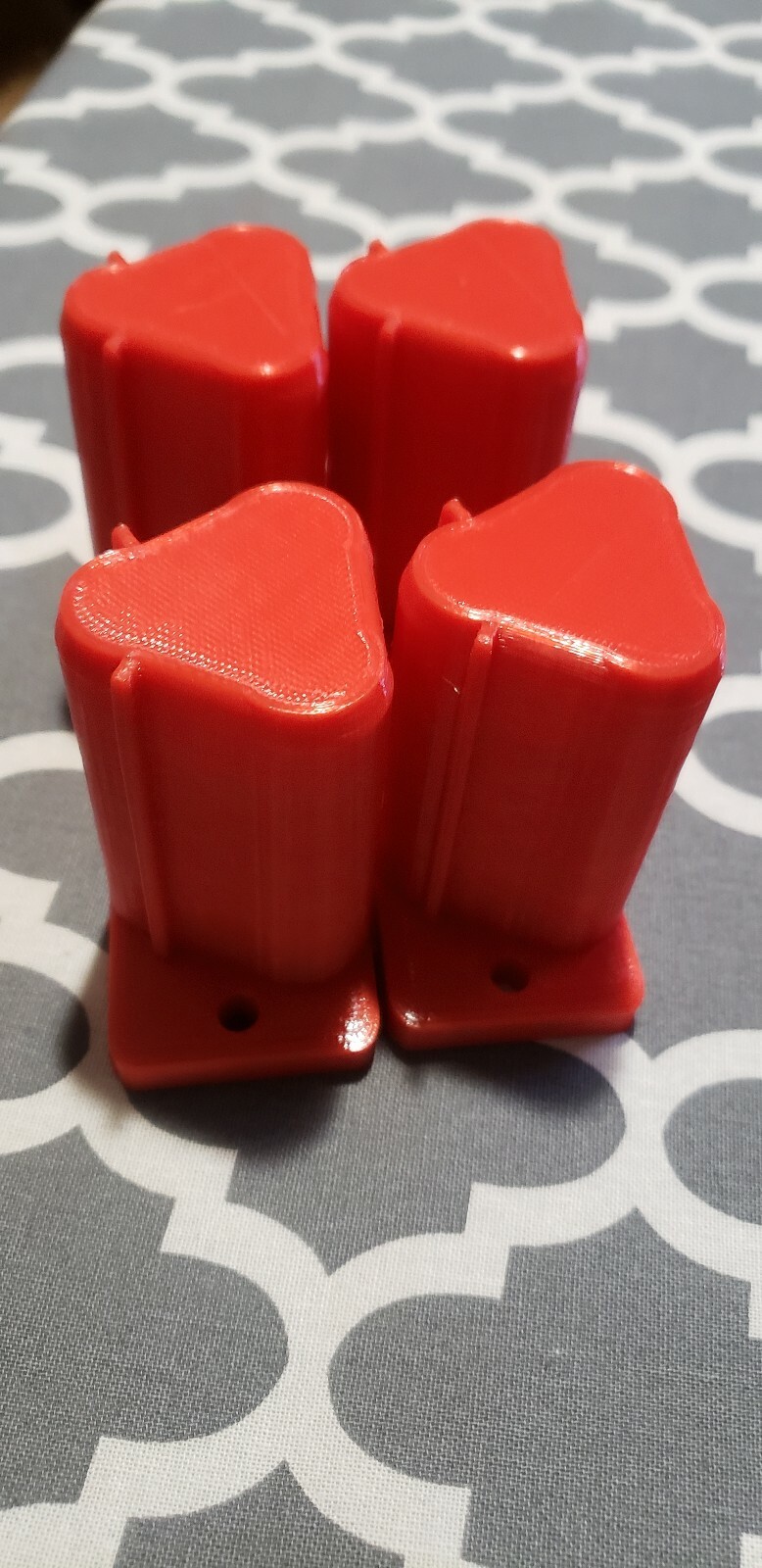 Milwaukee M12 Tool Mount 3D Printed — 4 pack — High Quality 3D Print — RED