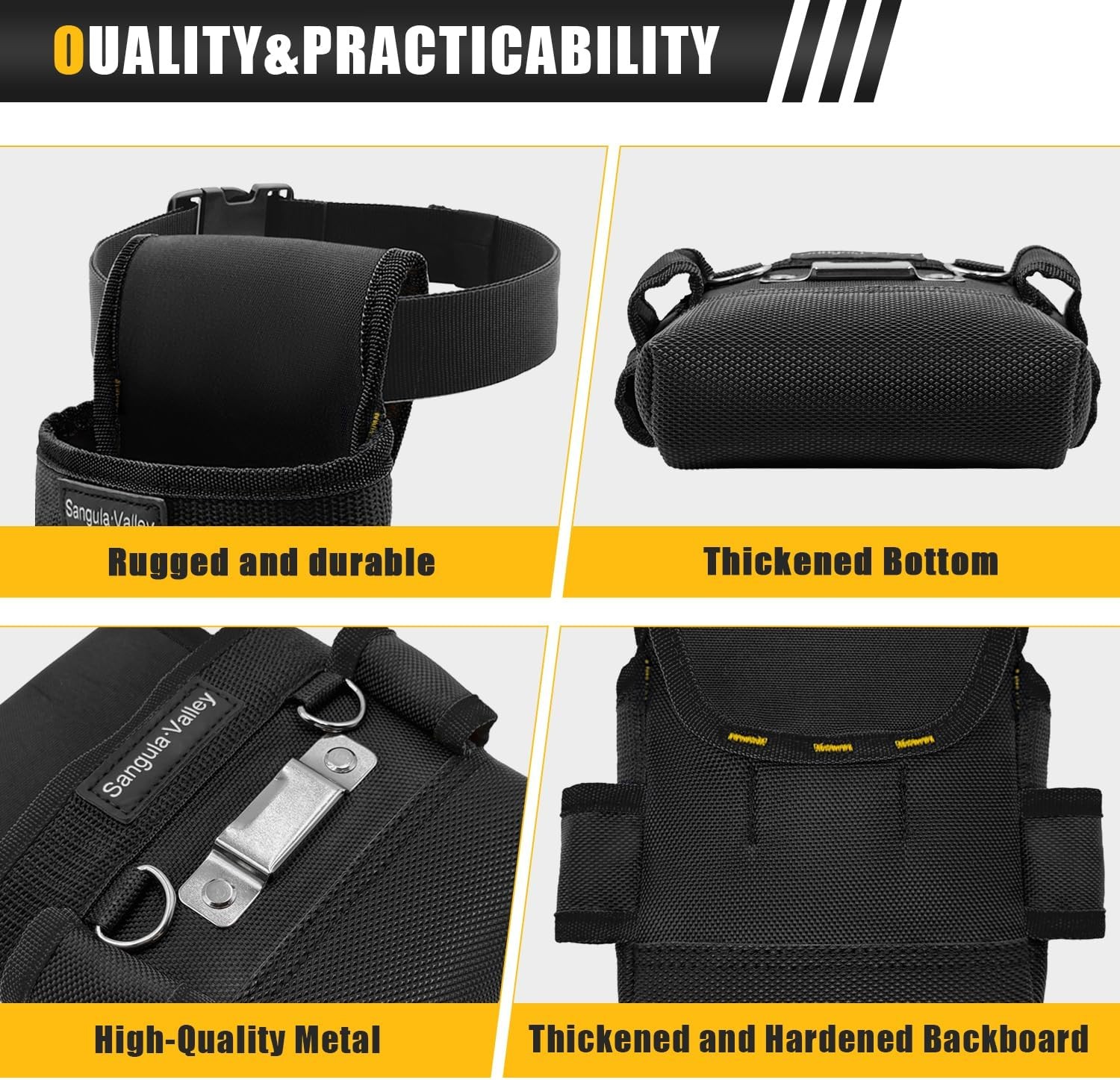 Tool Pouch,Professional Electrician Pouch, Multi-Pocket Belt Organizer,Suitable