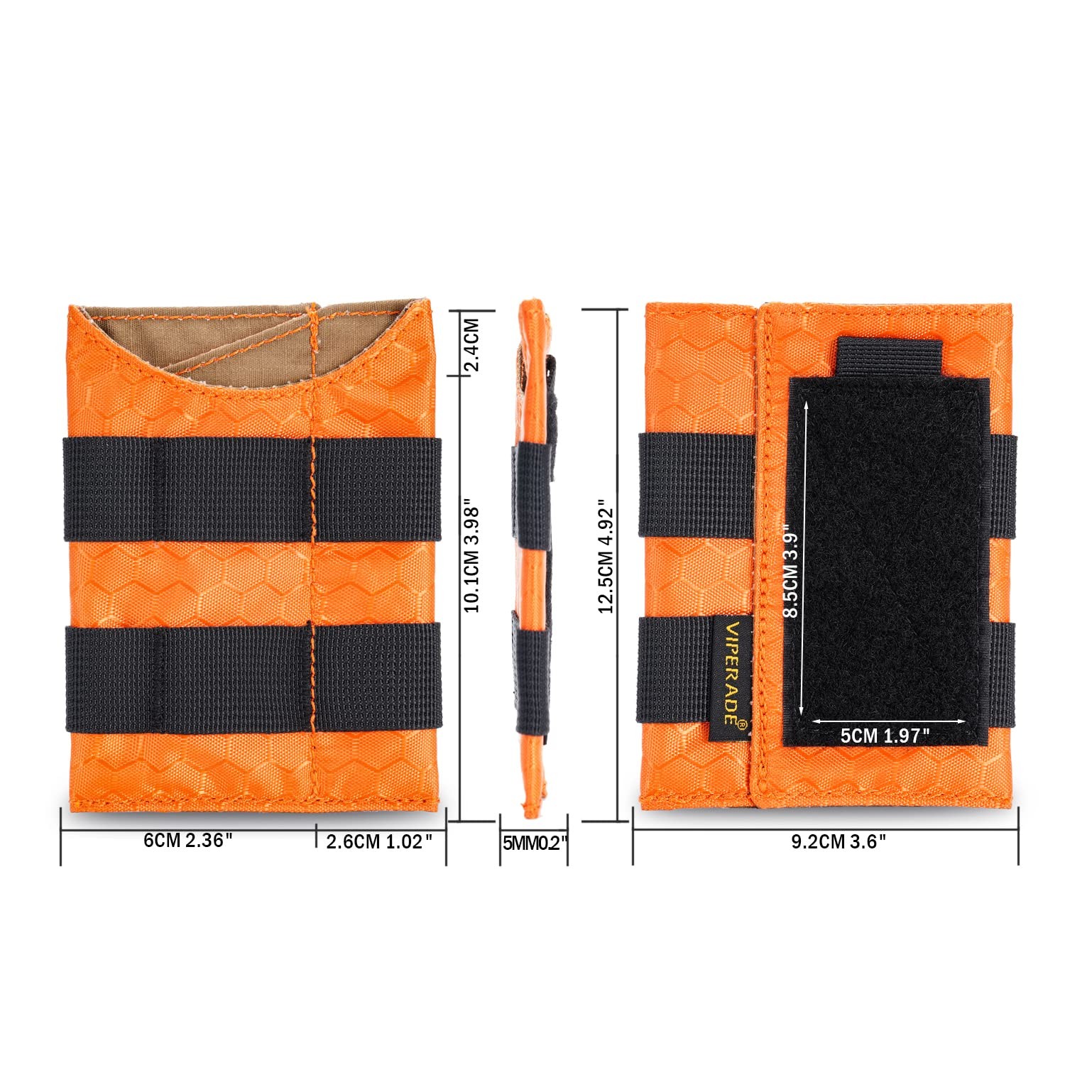 EDC Pocket Organizer 3 Slip Pockets Nylon Tool Pouch – Compact Everyday Carry