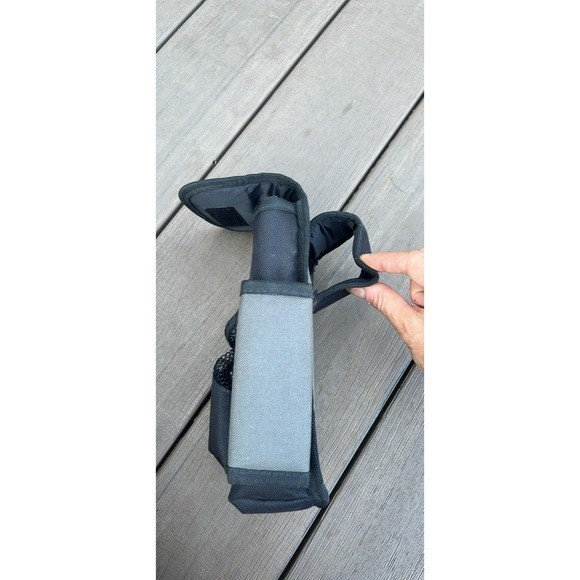 Stanley Tool Pouch Black Grey Nylon Multi Pocket Belt Attachment Organizer